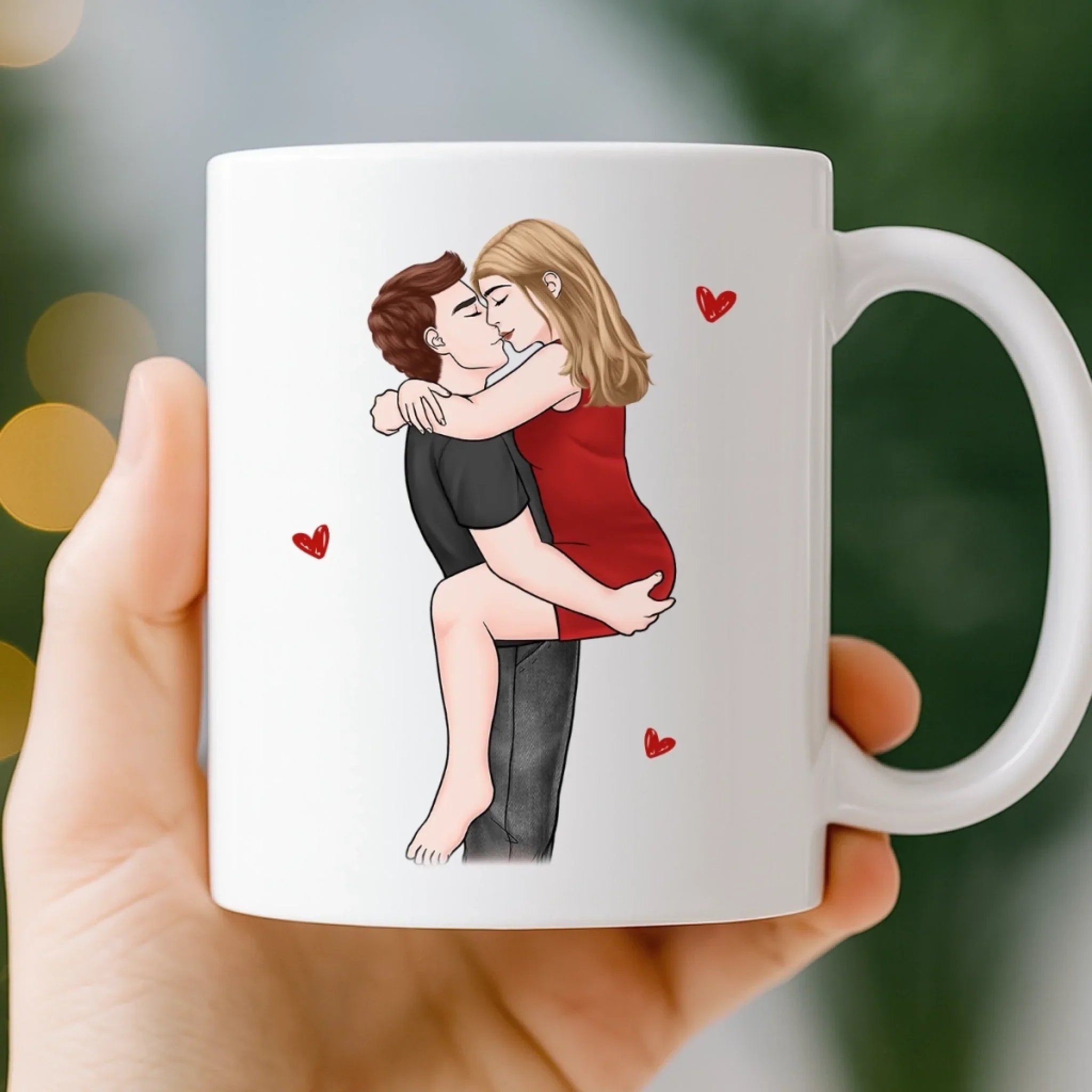 Custom Mug - Personalized Anniversary Wedding Gifts For Husband And Wife, Him And Her - Forever Starts With Us - Image 3