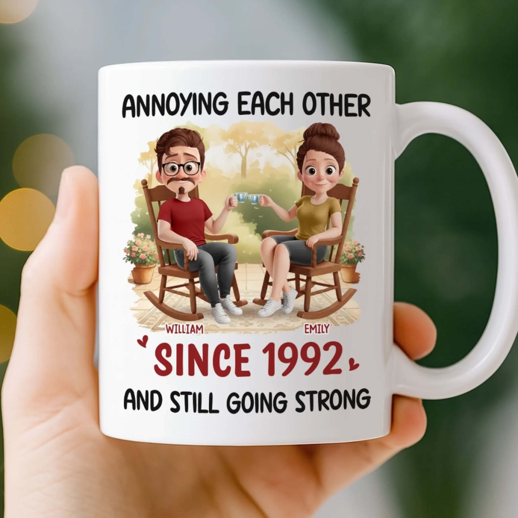 Custom Mug - Personalized Anniversary Wedding Gifts For Husband And Wife, Him And Her - Love Found Its Way - Image 3