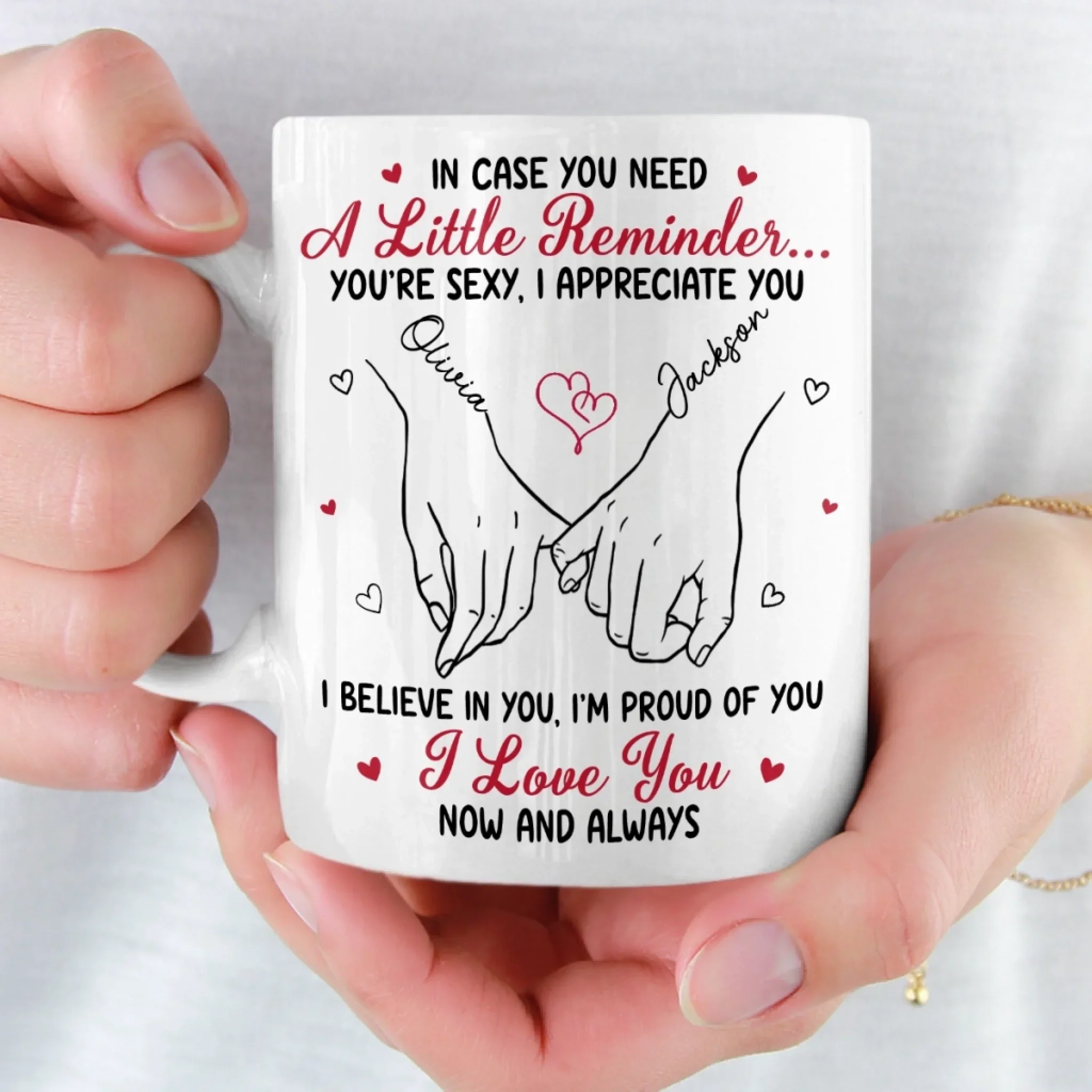 Custom Mug - Personalized Anniversary Wedding Gifts For Husband And Wife, Him And Her - Love Growing In Every Season - Image 5