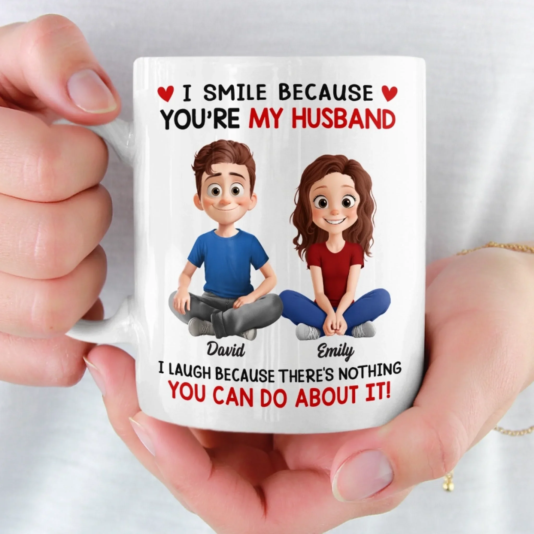 Custom Mug - Personalized Anniversary Wedding Gifts For Husband And Wife, Him And Her - Loving You Always More - Image 5