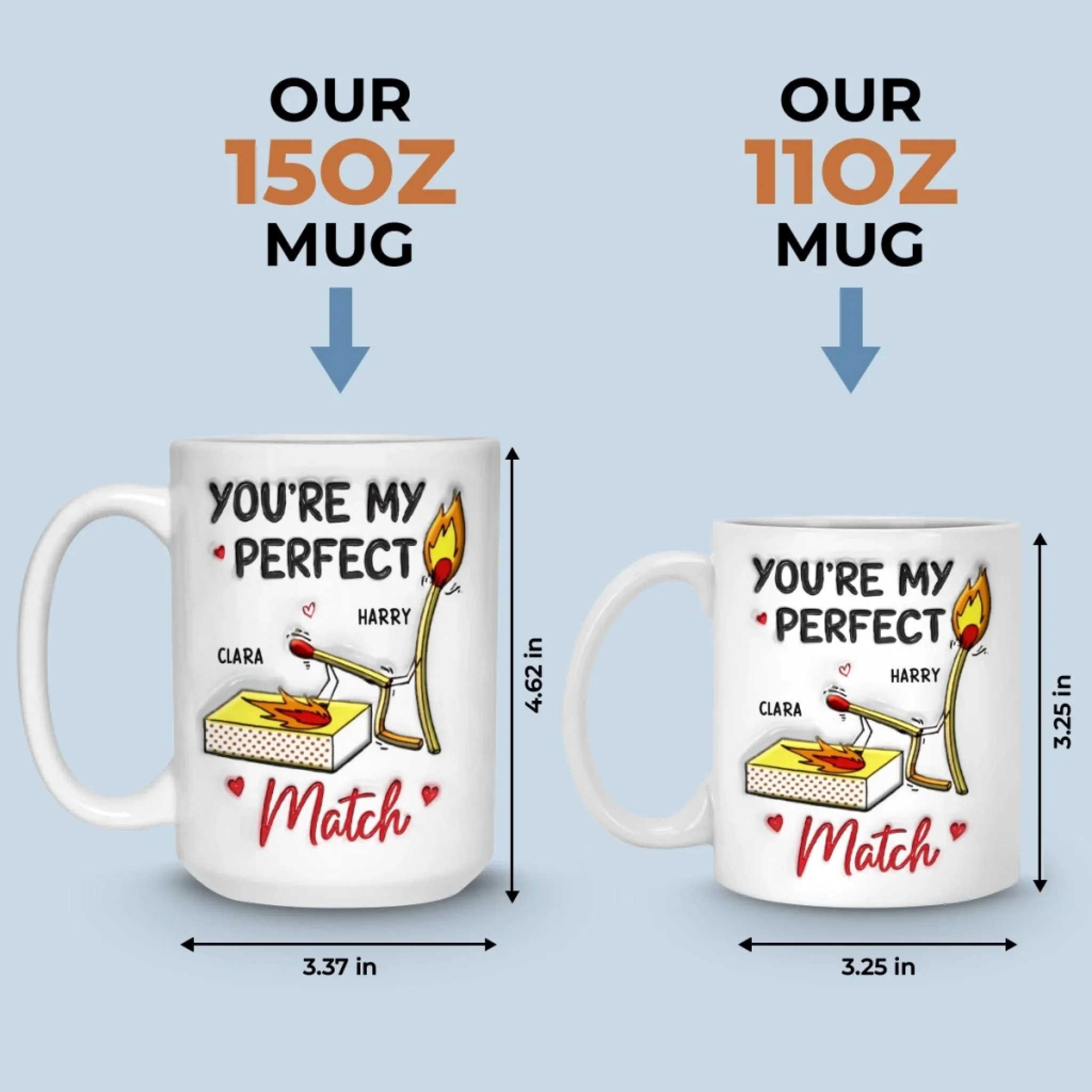 Custom Mug - Personalized Anniversary Wedding Gifts For Husband And Wife, Him And Her - Loving You Feels Effortless - Image 7