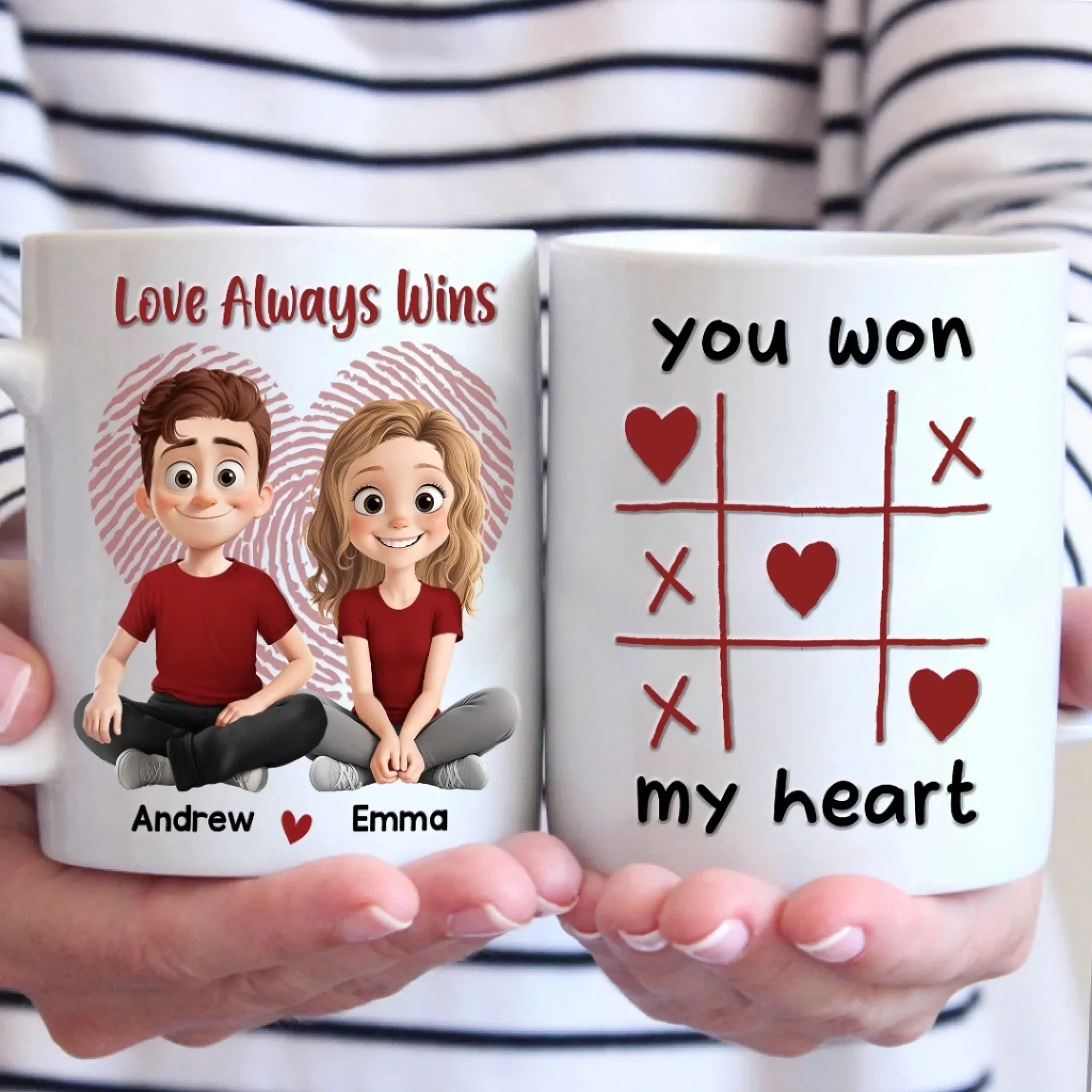 Custom Mug - Personalized Anniversary Wedding Gifts For Husband And Wife, Him And Her - My Happily Ever After - Image 3