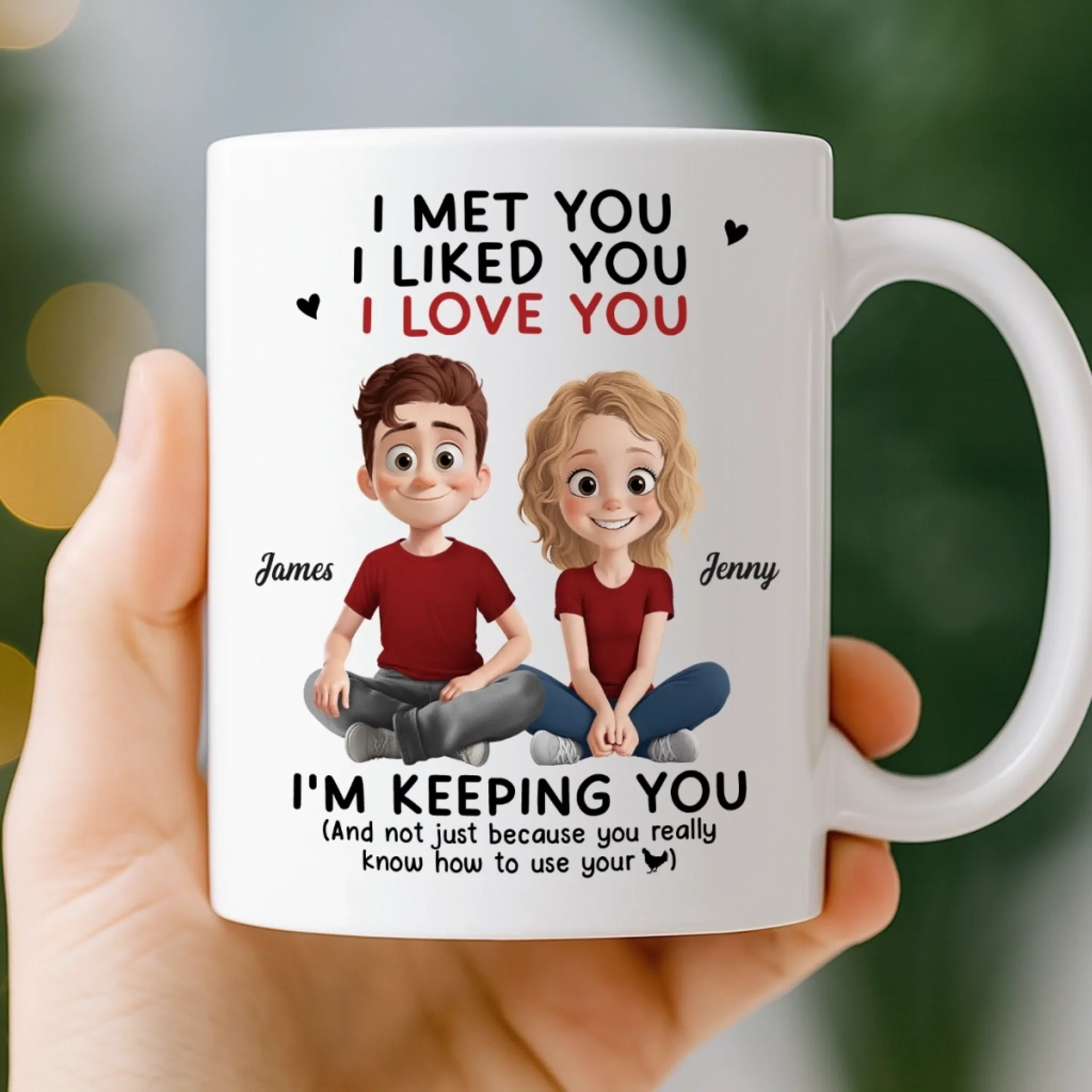 Custom Mug - Personalized Anniversary Wedding Gifts For Husband And Wife, Him And Her - Our Love Our Favorite Story - Image 3