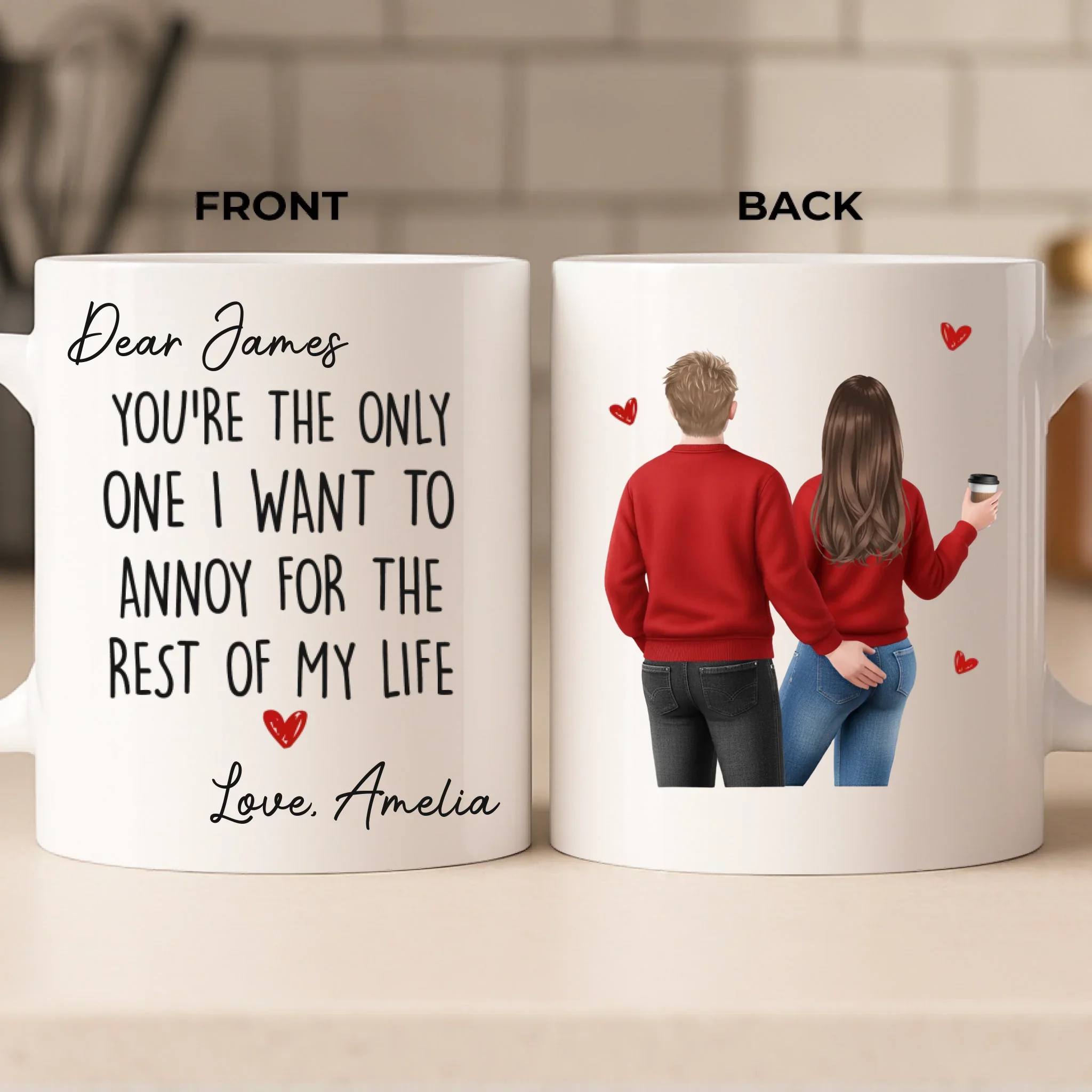 Custom Mug - Personalized Anniversary Wedding Gifts For Husband And Wife, Him And Her - Still Crushing On You Always - Image 2