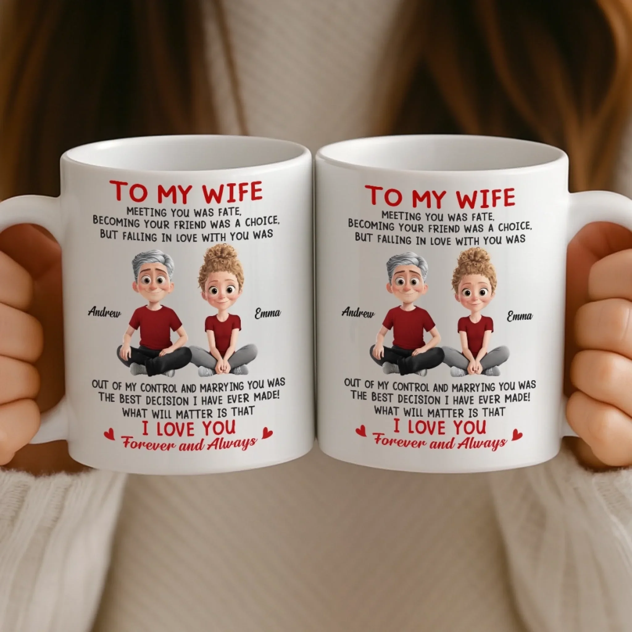Custom Mug - Personalized Anniversary Wedding Gifts For Husband And Wife, Him And Her - Still Falling For You - Image 4