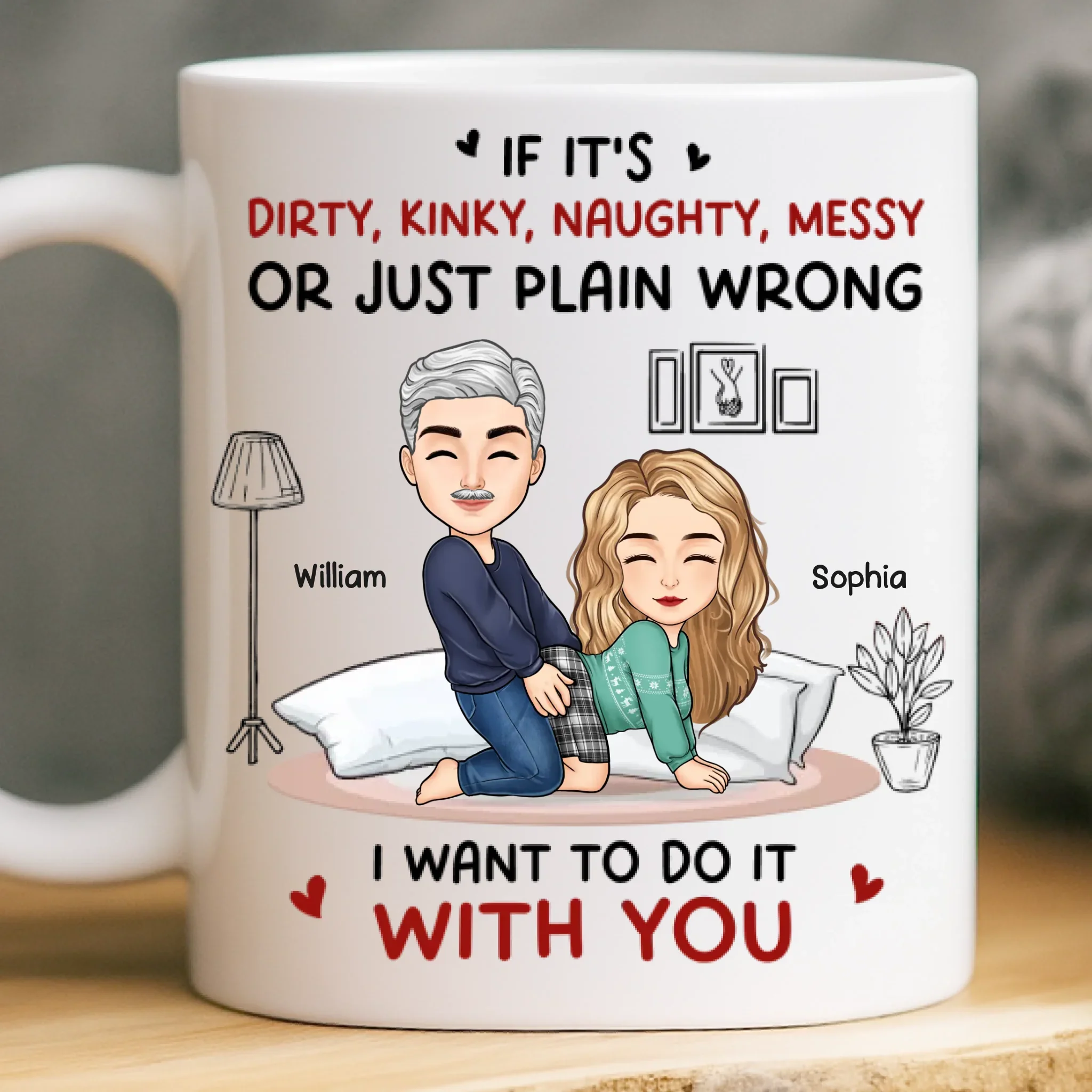 Custom Mug - Personalized Anniversary Wedding Gifts For Husband And Wife, Him And Her - Together Still Choosing You - Image 2