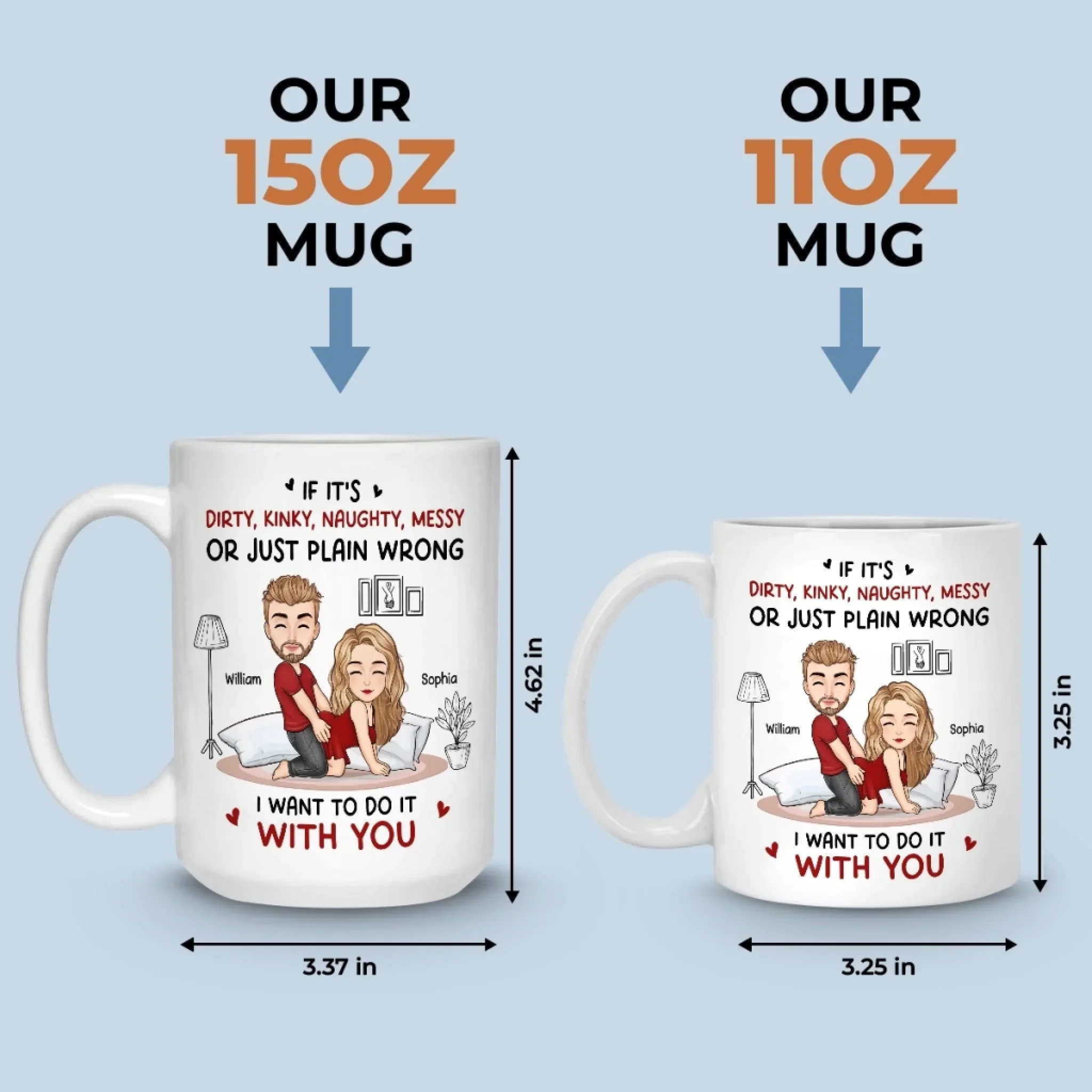 Custom Mug - Personalized Anniversary Wedding Gifts For Husband And Wife, Him And Her - Together Still Choosing You - Image 6