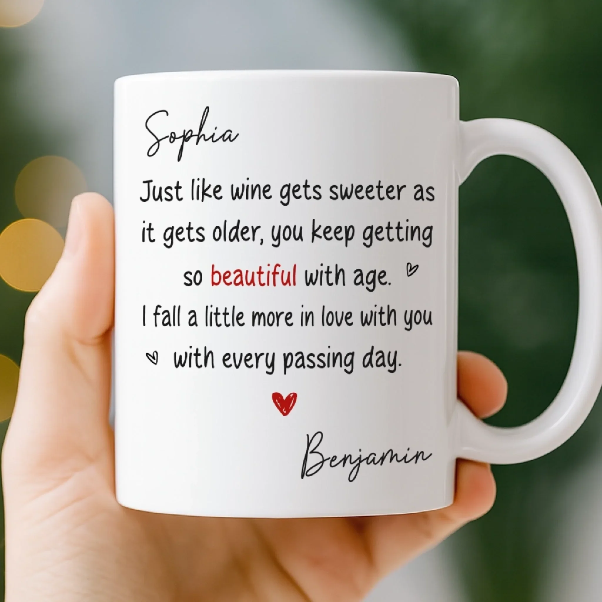 Custom Mug - Personalized Anniversary Wedding Gifts For Husband And Wife, Him And Her - You Are My Best Place - Image 3