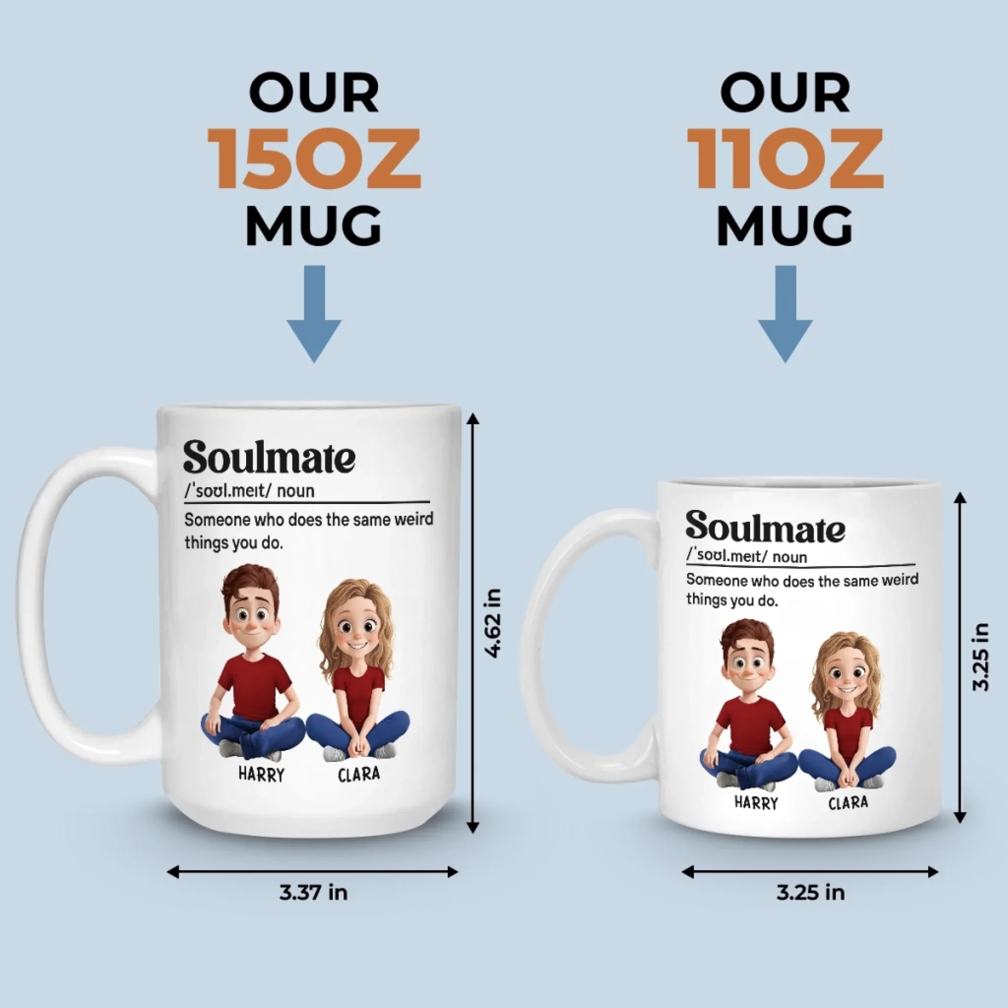 Custom Mug - Personalized Anniversary Wedding Gifts For Husband And Wife, Him And Her - You Make Life Extra Sweet - Image 6