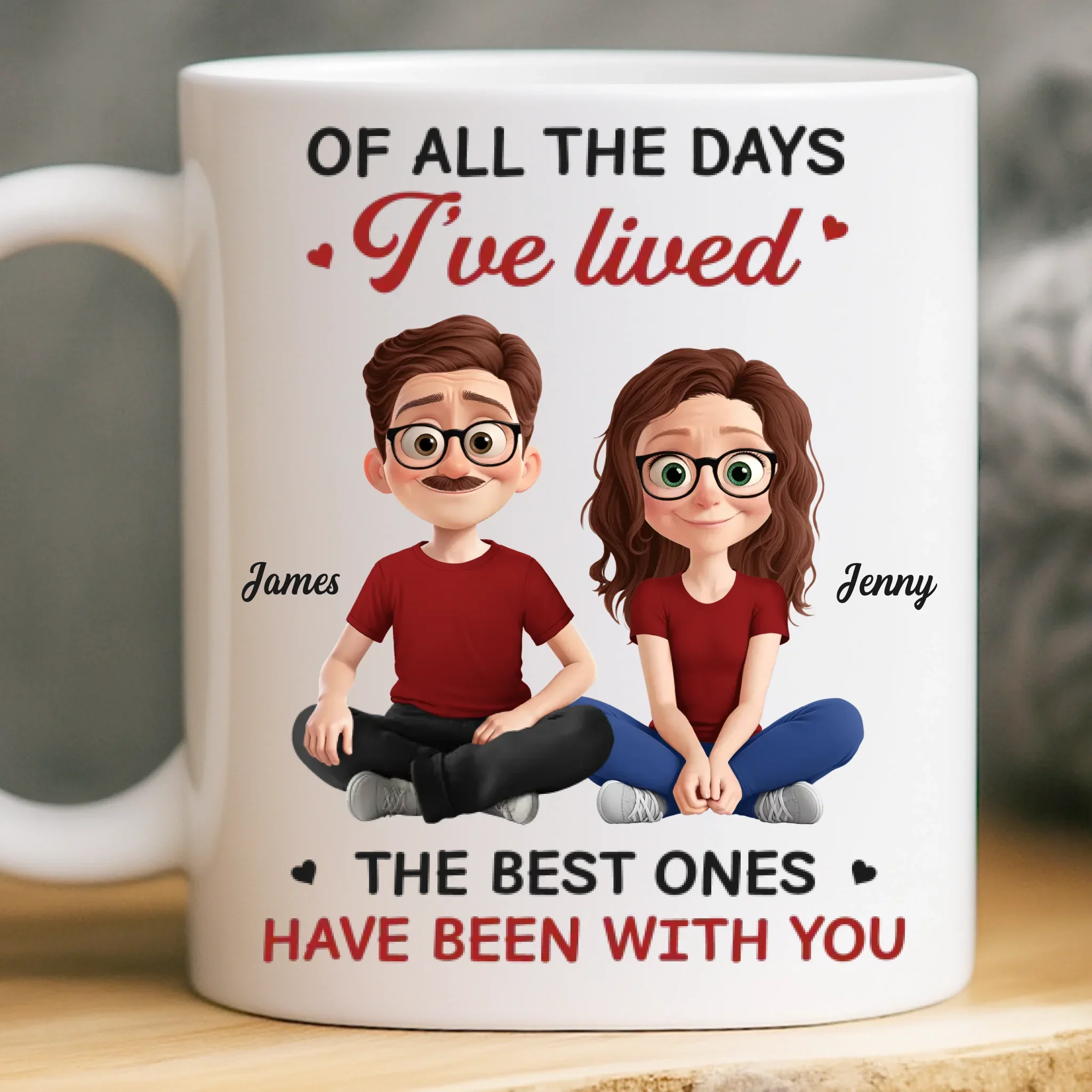 Custom Mug - Personalized Anniversary Wedding Gifts For Husband And Wife, Him And Her - You Me Always Better Together - Image 2