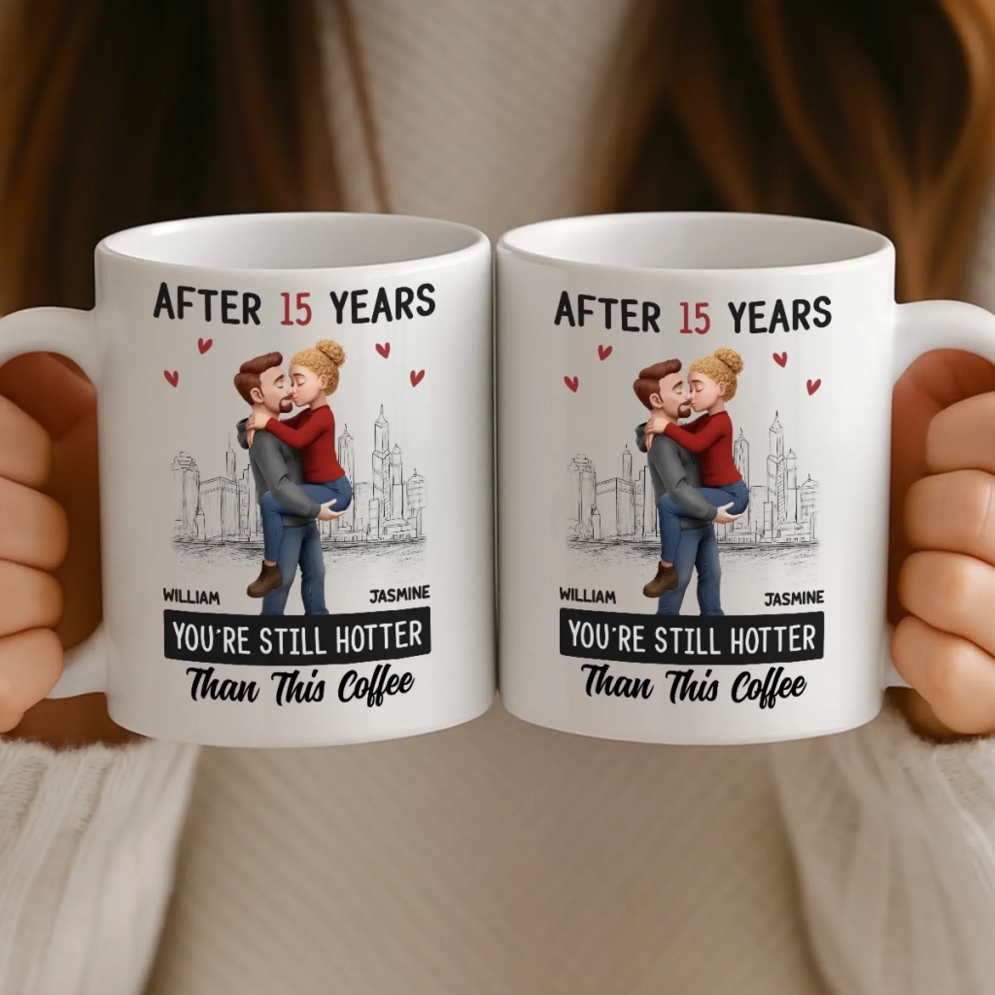 Custom Mug - Personalized Anniversary Wedding Gifts For Husband And Wife, Him And Her - You’re My Forever Brew - Image 4