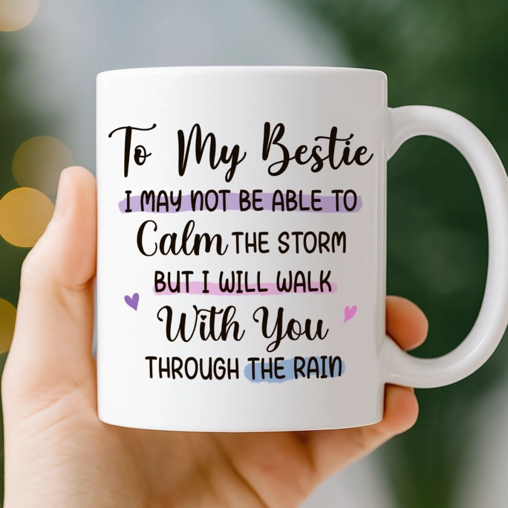 Custom Mug - Personalized Best Friend Birthday Gifts For Women, Besties, Sisters, BFF - Besties Make Life Shine Bright - Image 3