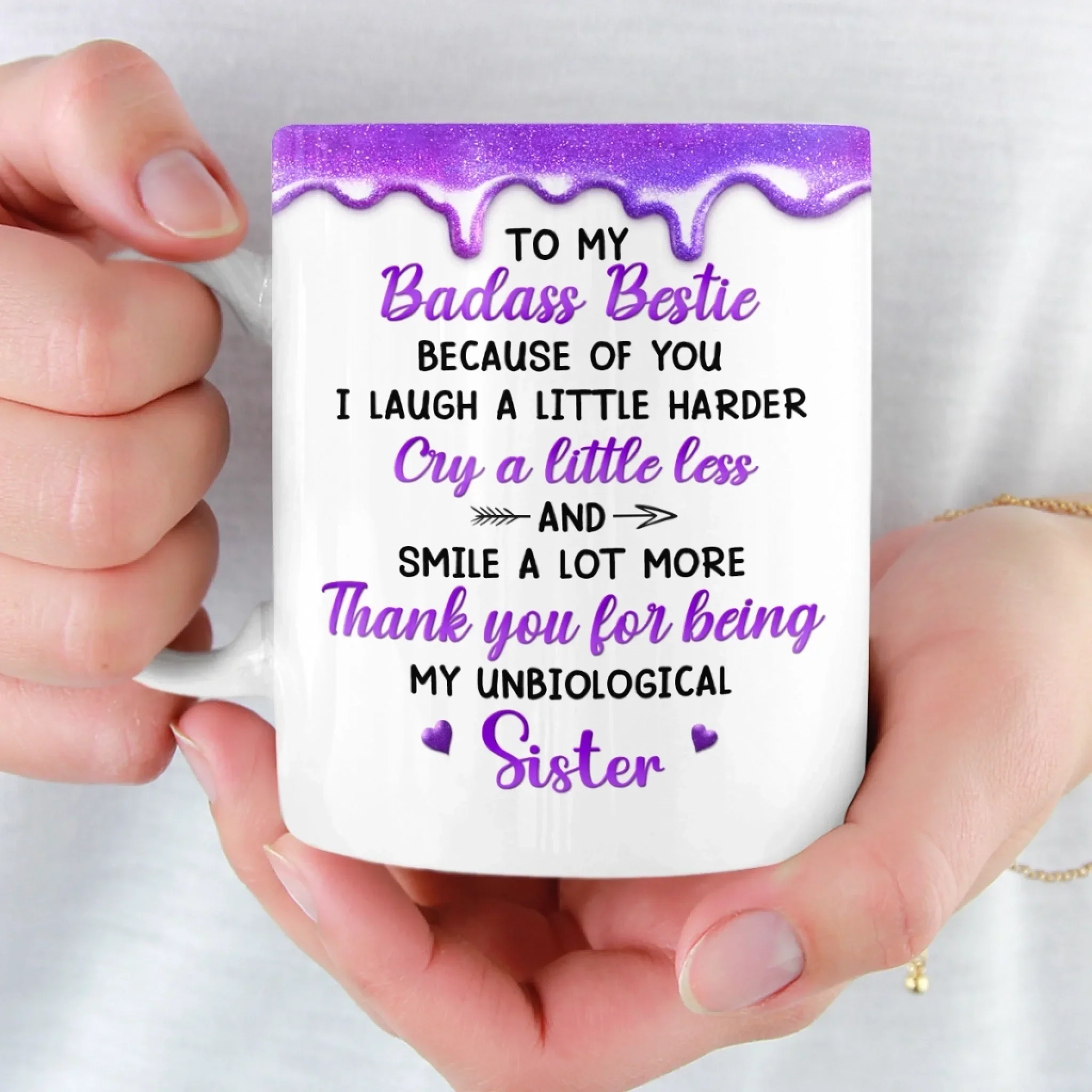 Custom Mug - Personalized Best Friend Birthday Gifts For Women, Besties, Sisters, BFF - Besties Making Life Shine Brighter - Image 6
