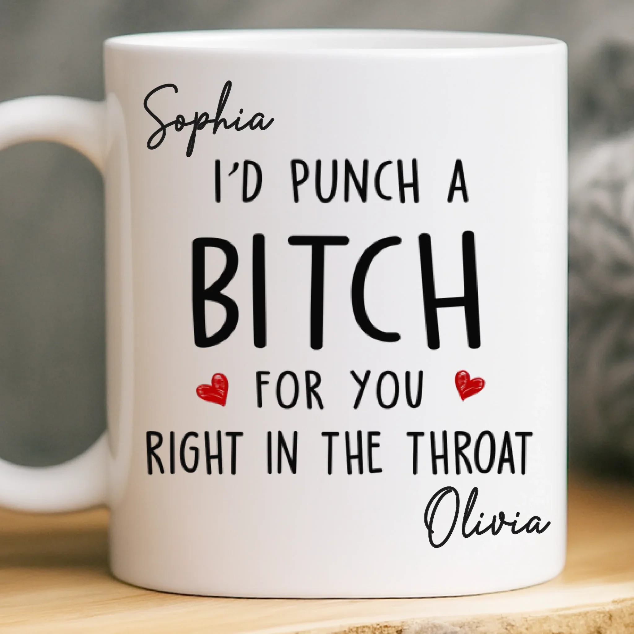 Custom Mug - Personalized Best Friend Birthday Gifts For Women, Besties, Sisters, BFF - Doing Life With You - Image 2