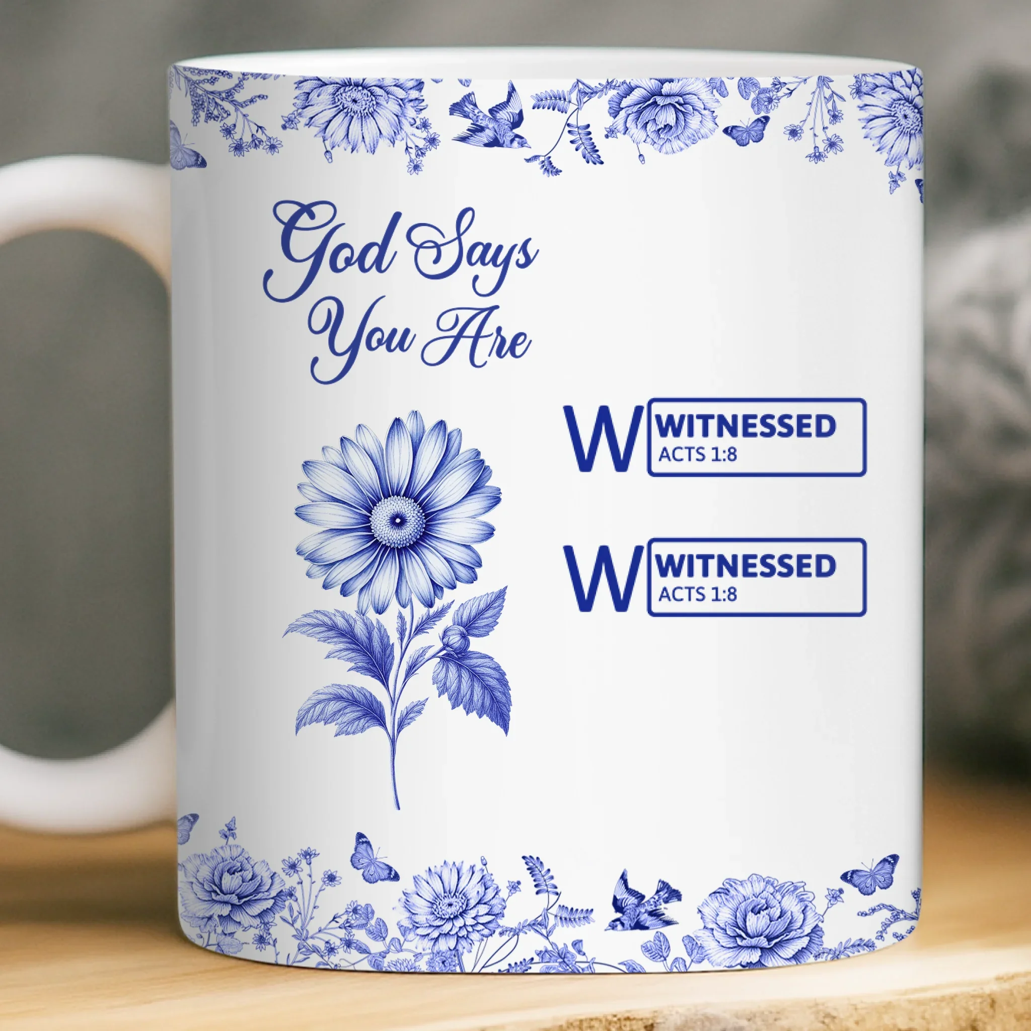 Custom Mug - Personalized Best Friend Birthday Gifts For Women, Besties, Sisters, BFF - God Says I Am Enough - Image 3
