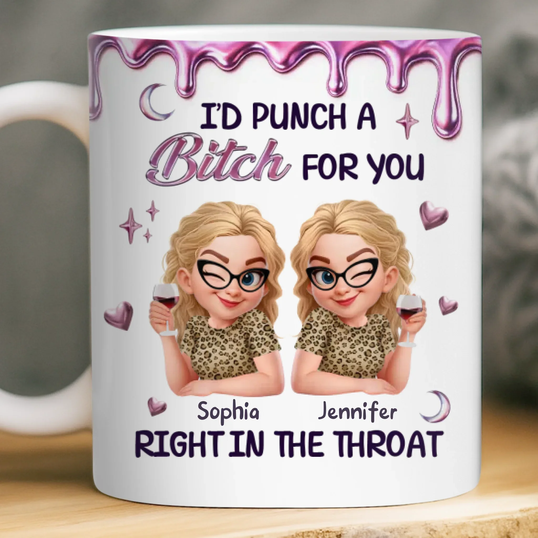 Custom Mug - Personalized Best Friend Birthday Gifts For Women, Besties, Sisters, BFF - Made For Each Laugh - Image 3