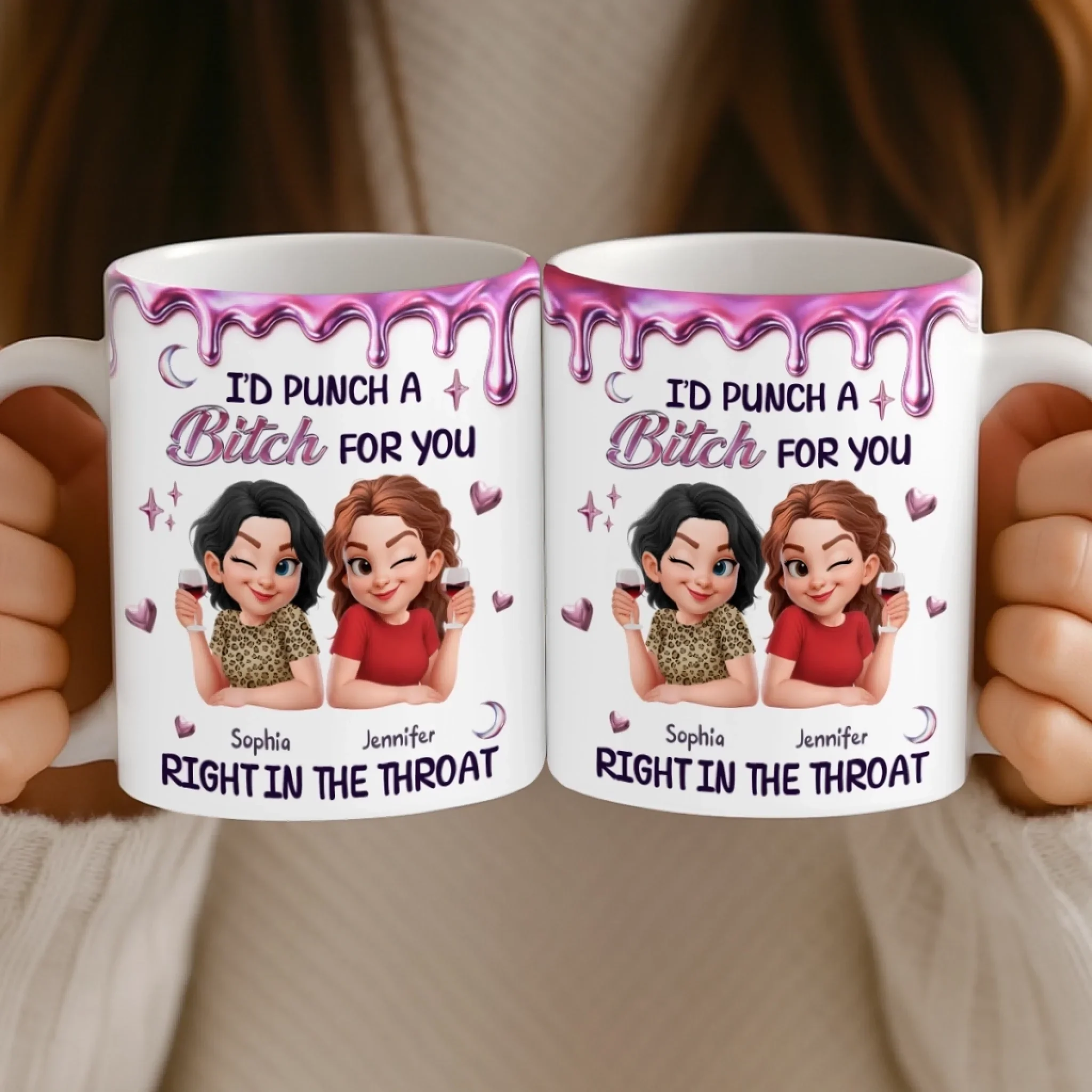 Custom Mug - Personalized Best Friend Birthday Gifts For Women, Besties, Sisters, BFF - Made For Each Laugh - Image 5