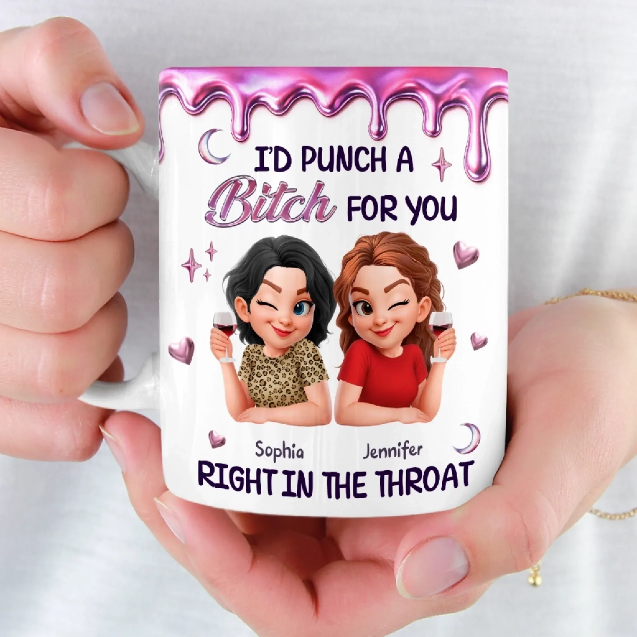 Custom Mug - Personalized Best Friend Birthday Gifts For Women, Besties, Sisters, BFF - Made For Each Laugh - Image 6