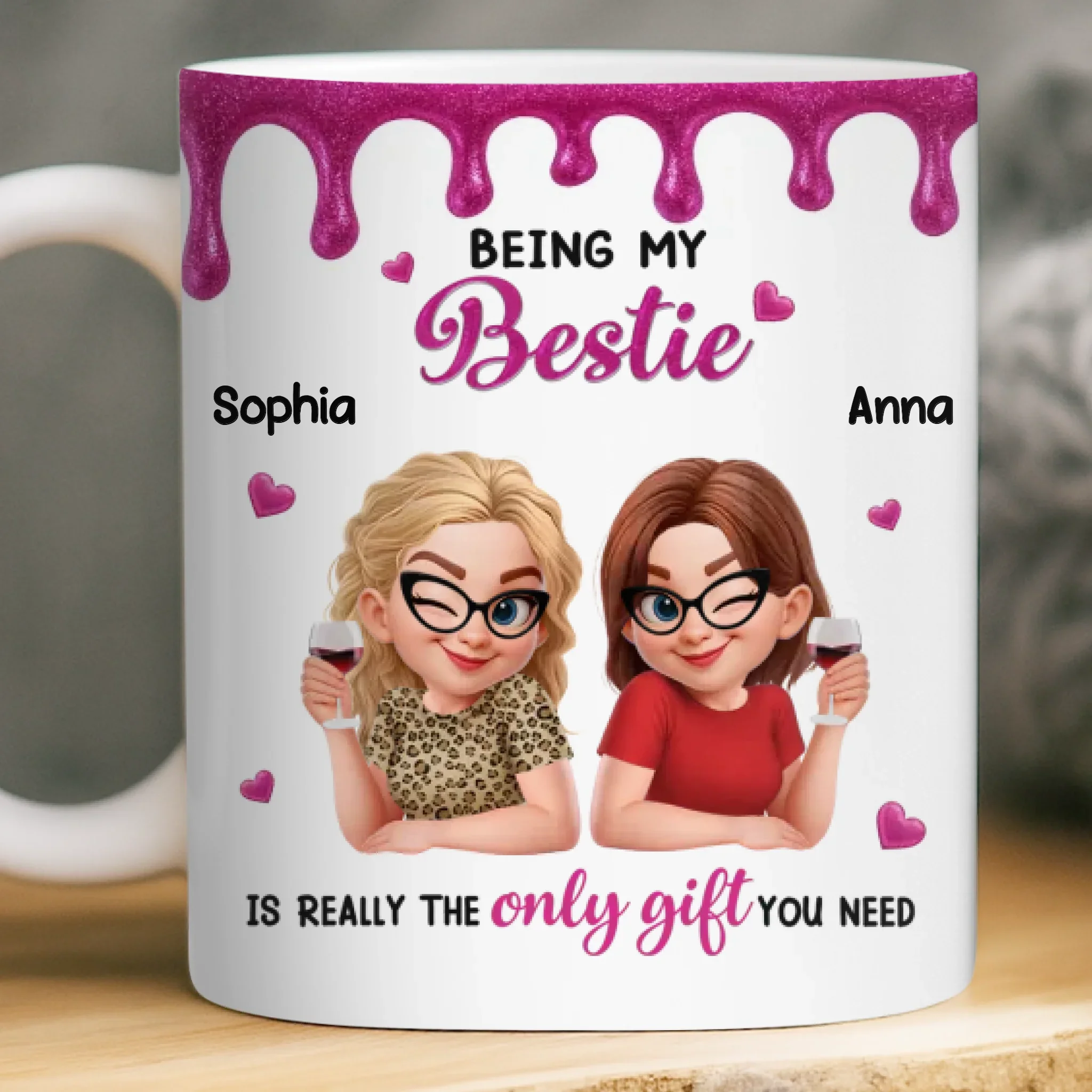Custom Mug - Personalized Best Friend Birthday Gifts For Women, Besties, Sisters, BFF - My Peaceful Madness - Image 2
