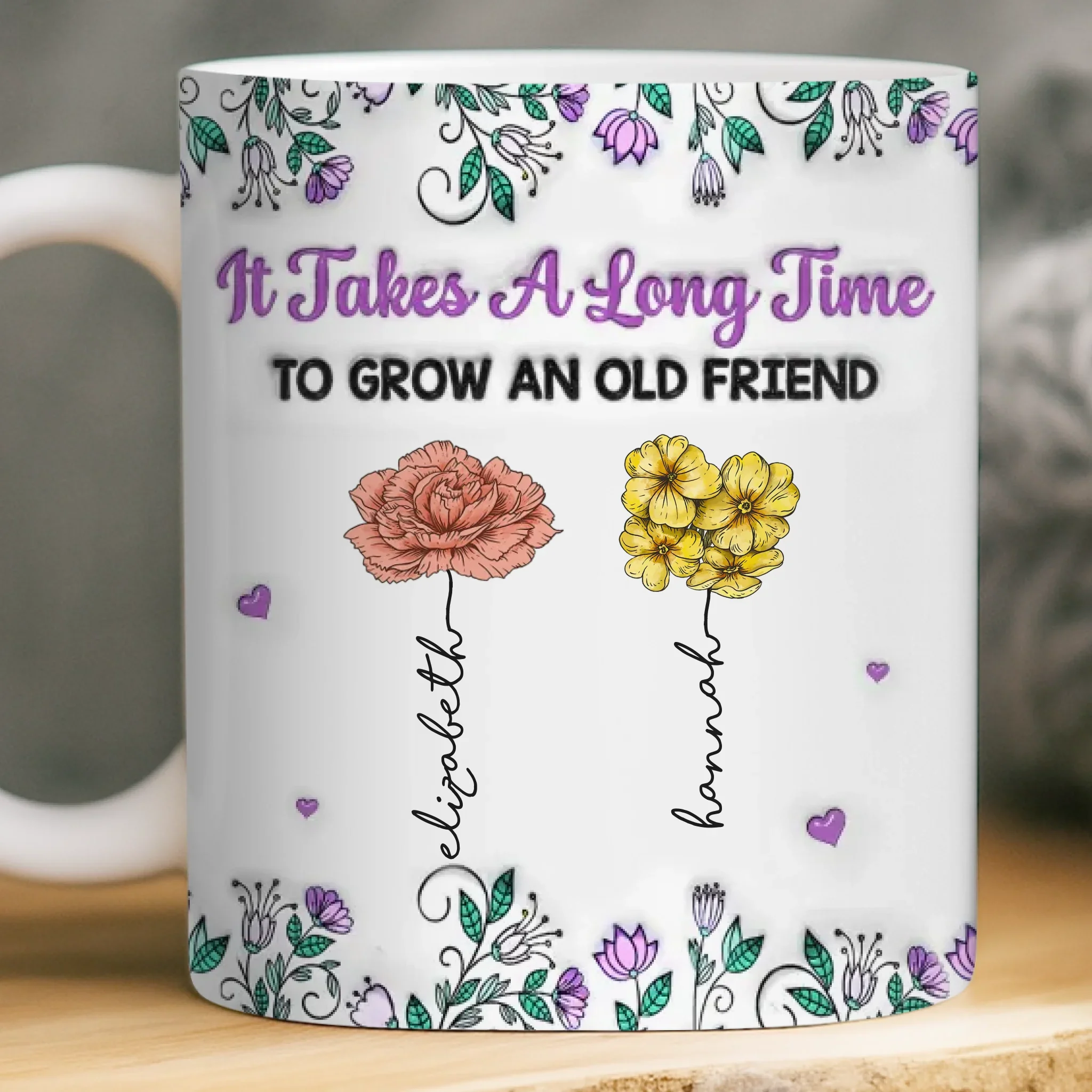 Custom Mug - Personalized Best Friend Birthday Gifts For Women, Besties, Sisters, BFF - Partners In Shine - Image 2