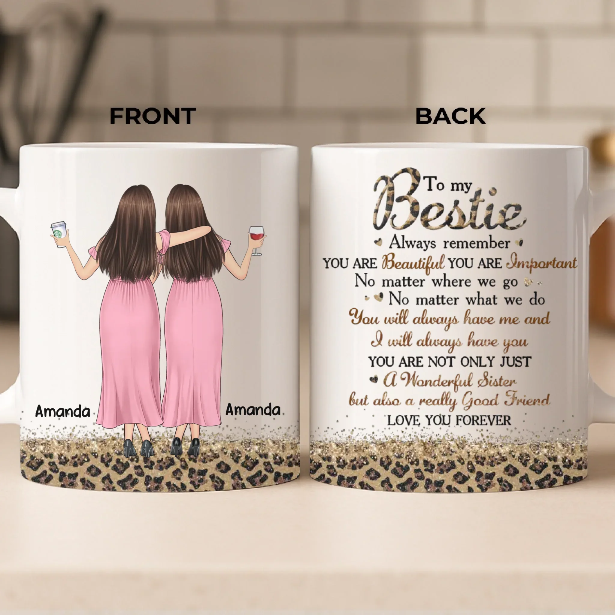 Custom Mug - Personalized Best Friend Birthday Gifts For Women, Besties, Sisters, BFF - Trust Never Failed - Image 3