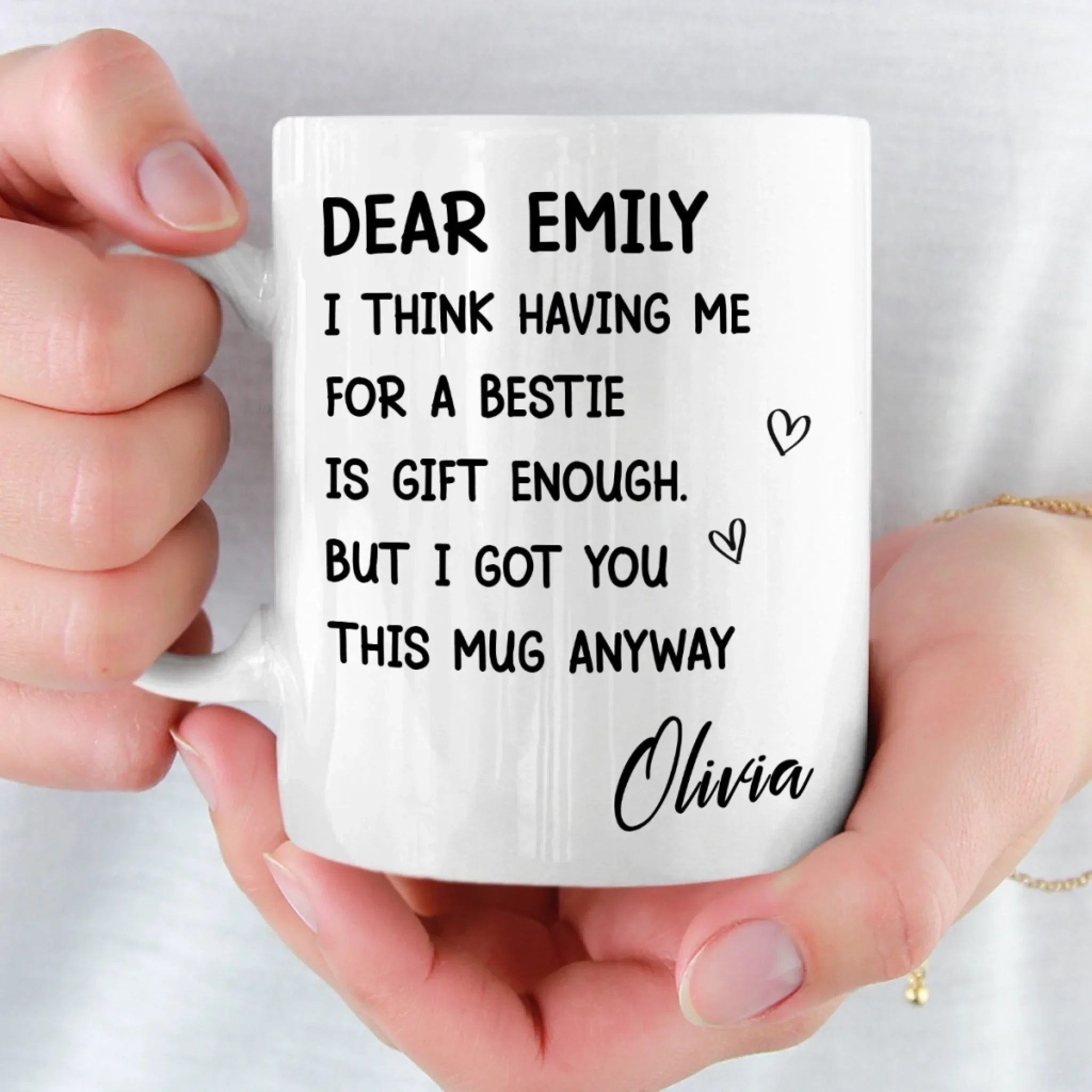 Custom Mug - Personalized Best Friend Birthday Gifts For Women, Besties, Sisters, BFF - You Are My Everyday Joy - Image 5