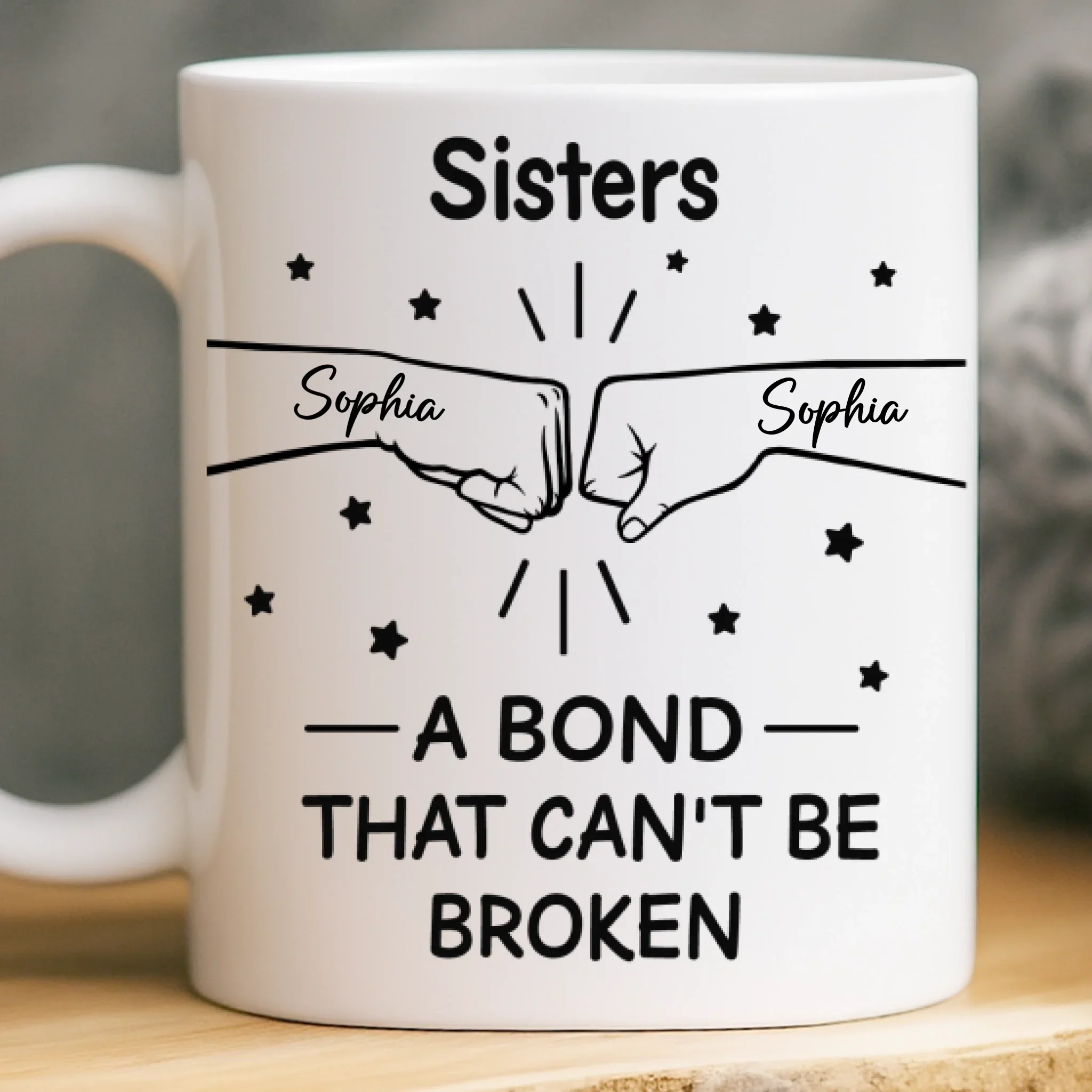 Custom Mug - Personalized Birthday Gifts For Brother, Sister - Together We Bright - Image 2