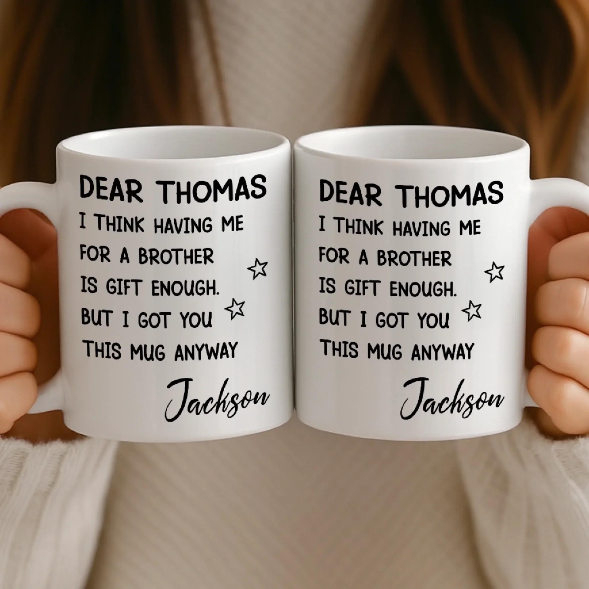 Custom Mug - Personalized Birthday Gifts For Brother, Sister - You Are Truly A Gift - Image 4