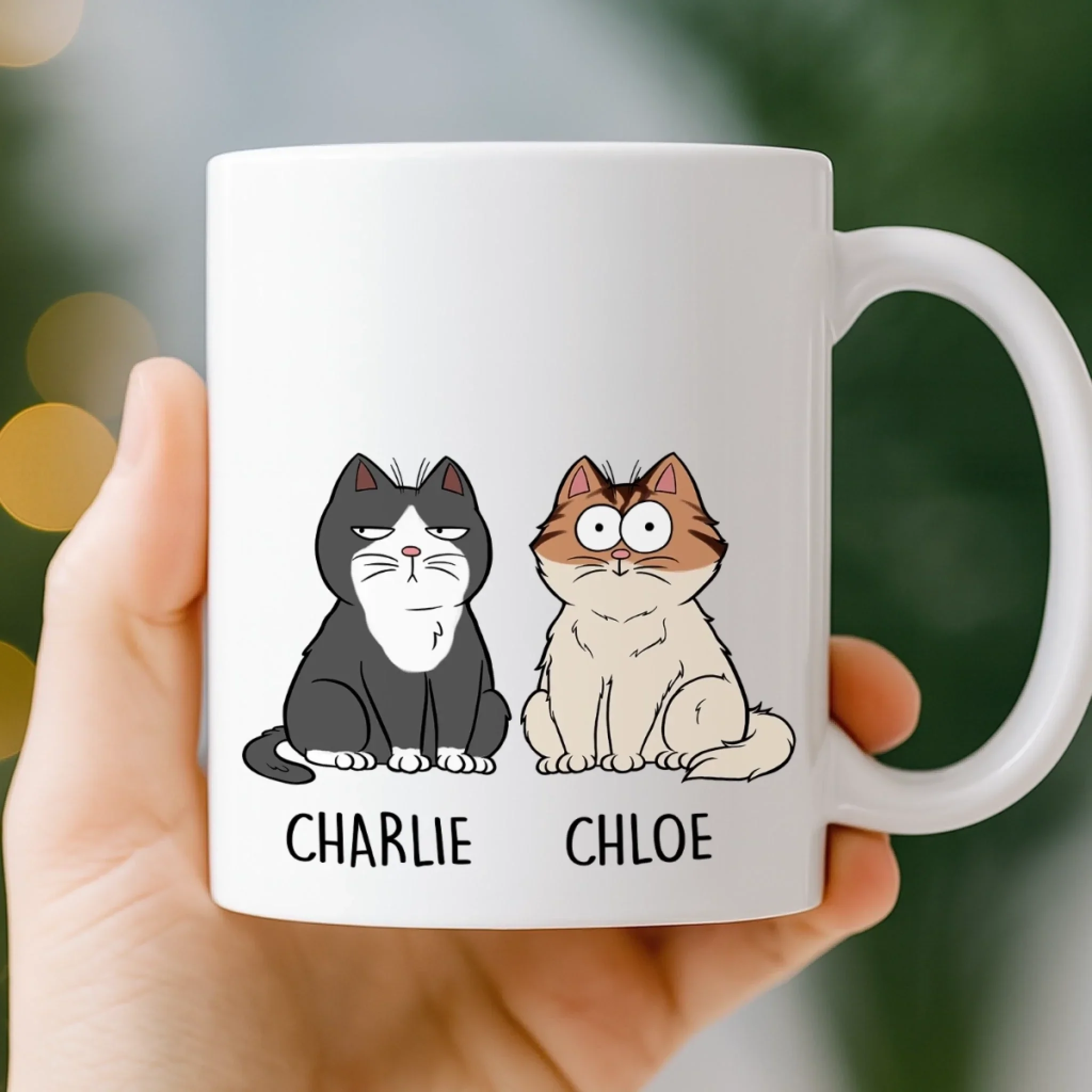 Custom Mug - Personalized Birthday Gifts For Cat Lovers, Cat Mom And Dad - Chaos In Fur Form - Image 3