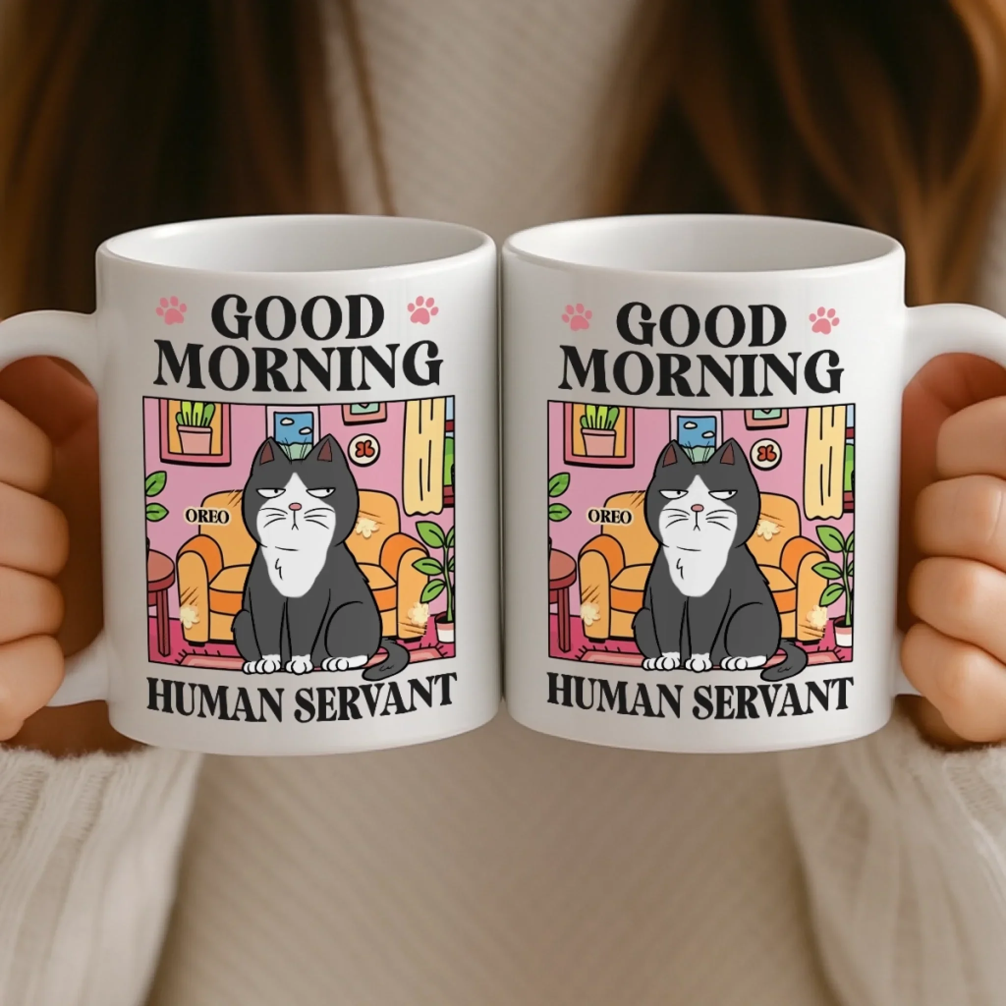 Custom Mug - Personalized Birthday Gifts For Cat Lovers, Cat Mom And Dad - Judgment In Whiskers - Image 4