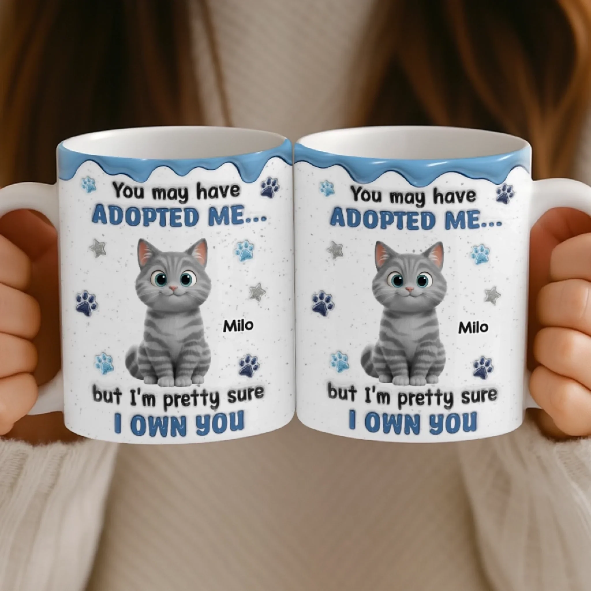 Custom Mug - Personalized Birthday Gifts For Cat Lovers, Cat Mom And Dad - My Cats Own My Heart - Image 5