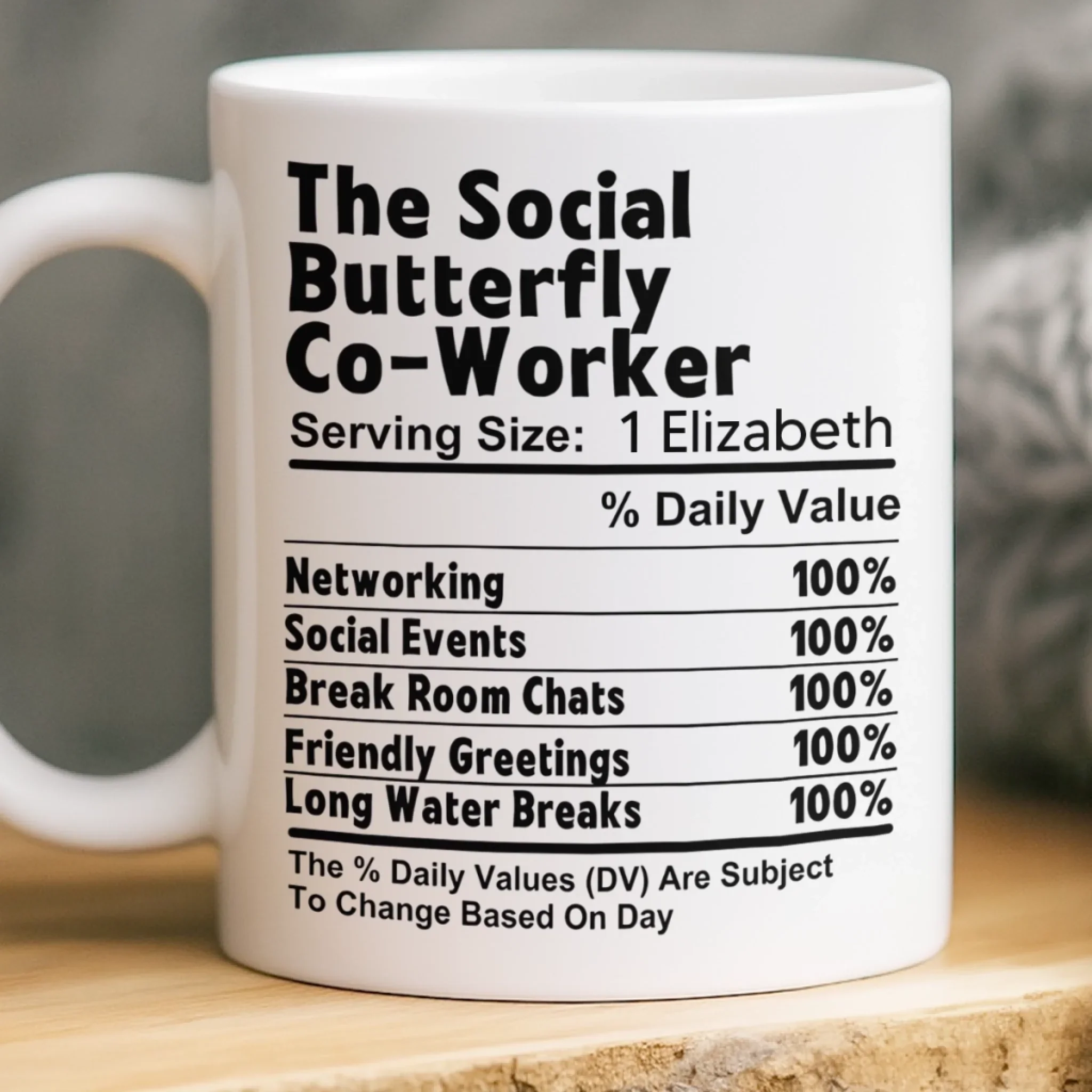 Custom Mug - Personalized Birthday Gifts For Coworker, Work Bestie - Teamwork Fueled By Coffee And Chaos - Image 3
