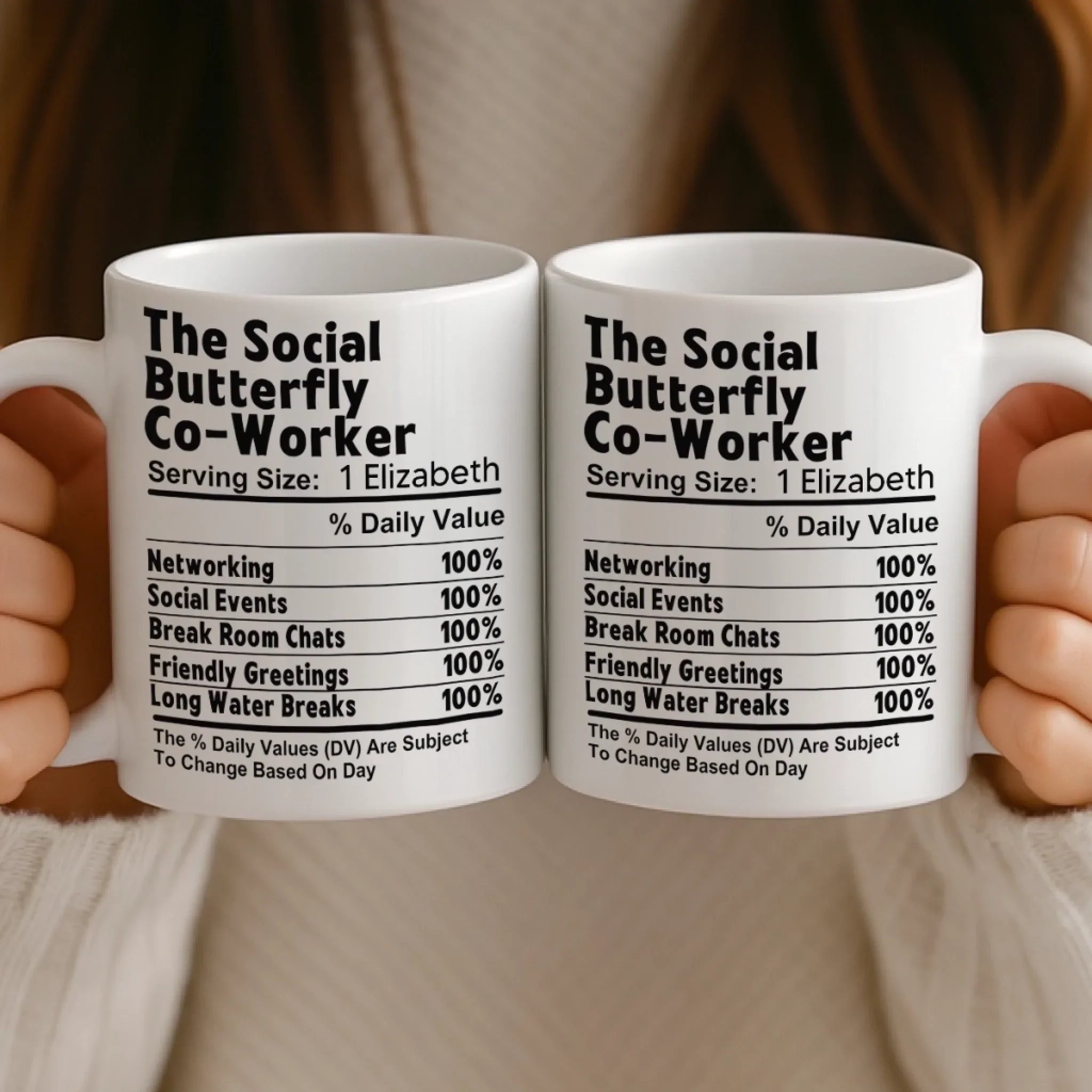 Custom Mug - Personalized Birthday Gifts For Coworker, Work Bestie - Teamwork Fueled By Coffee And Chaos - Image 5