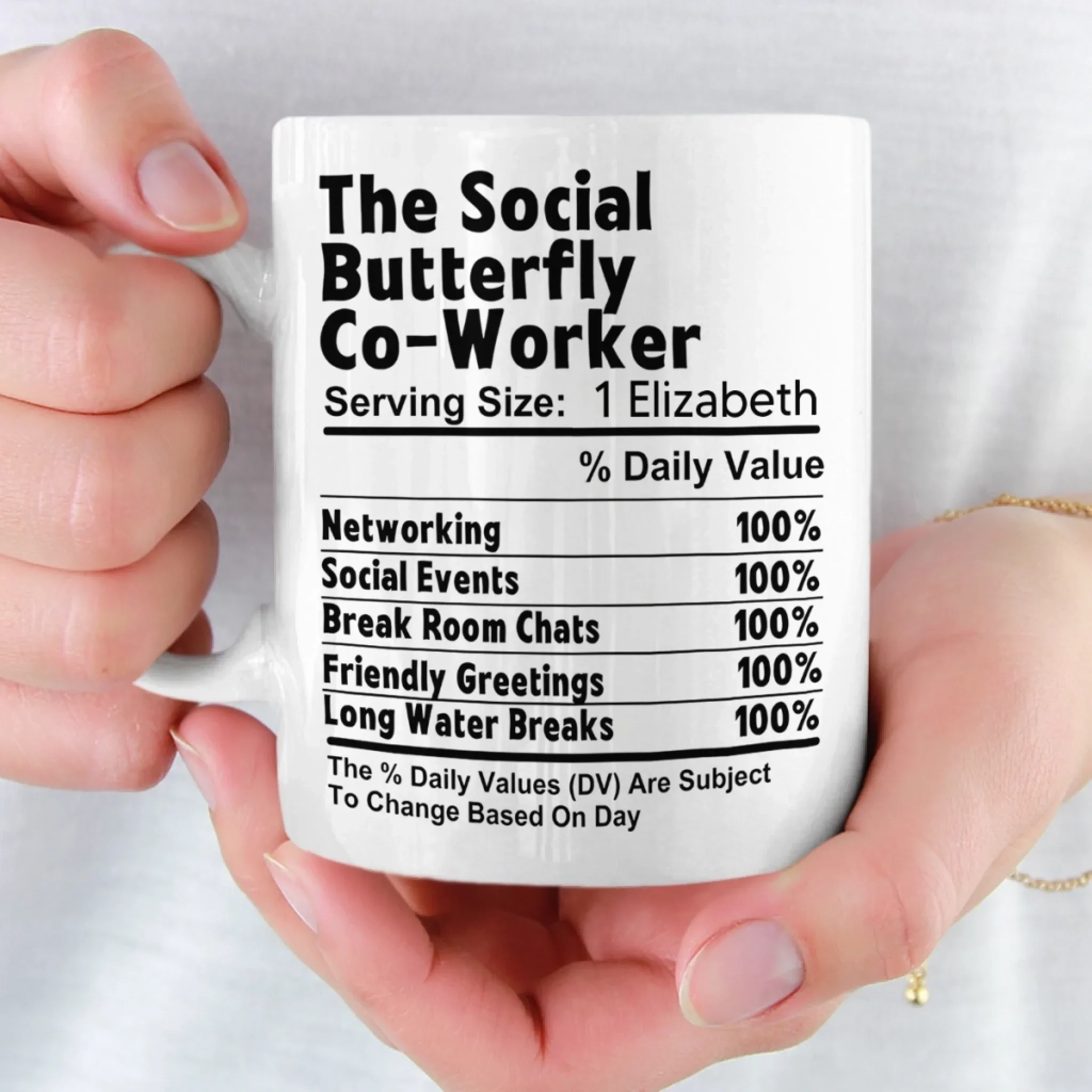 Custom Mug - Personalized Birthday Gifts For Coworker, Work Bestie - Teamwork Fueled By Coffee And Chaos - Image 6