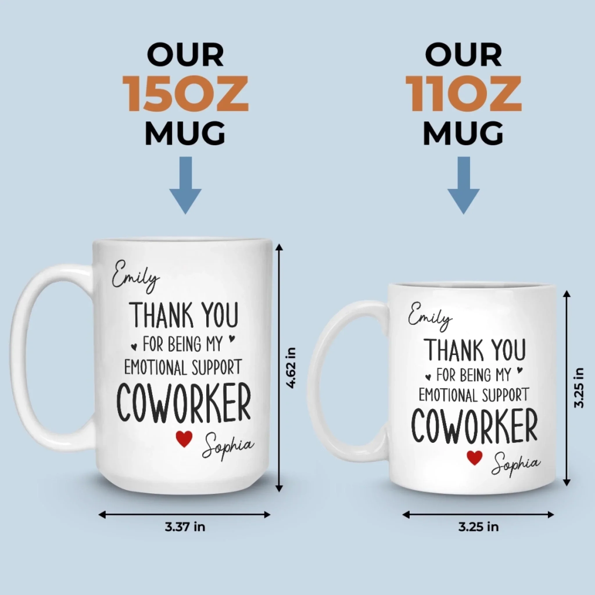 Custom Mug - Personalized Birthday Gifts For Coworker, Work Bestie - Teamwork Keeps Us Moving Forward - Image 6