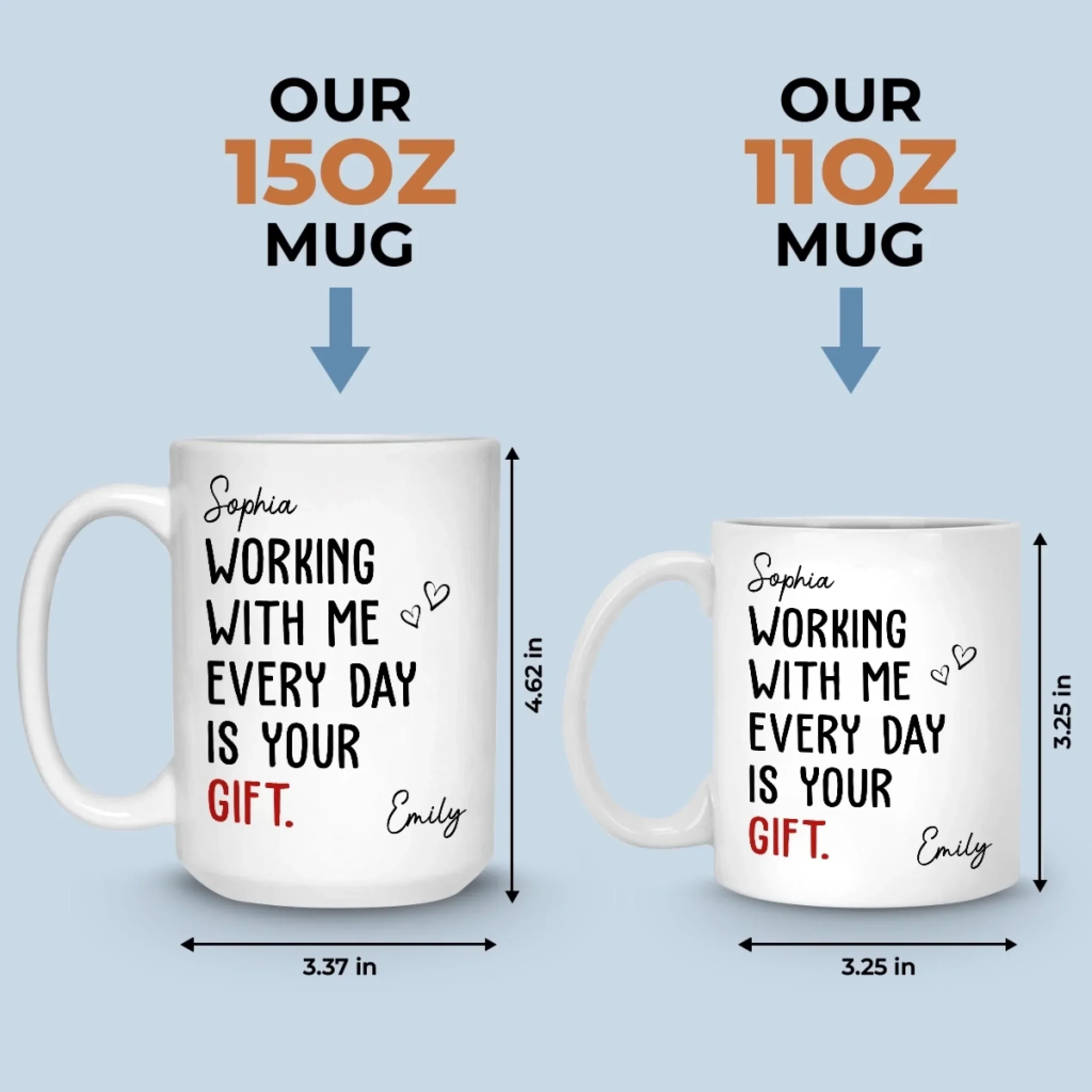 Custom Mug - Personalized Birthday Gifts For Coworker, Work Bestie - Turning Chaos Into Wins Daily - Image 6