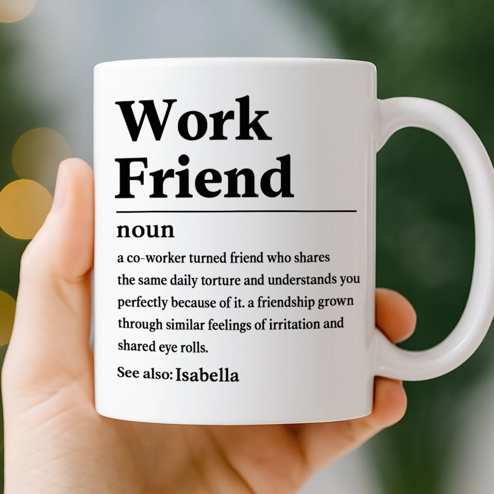 Custom Mug - Personalized Birthday Gifts For Coworker, Work Bestie - Work Friend - Image 3