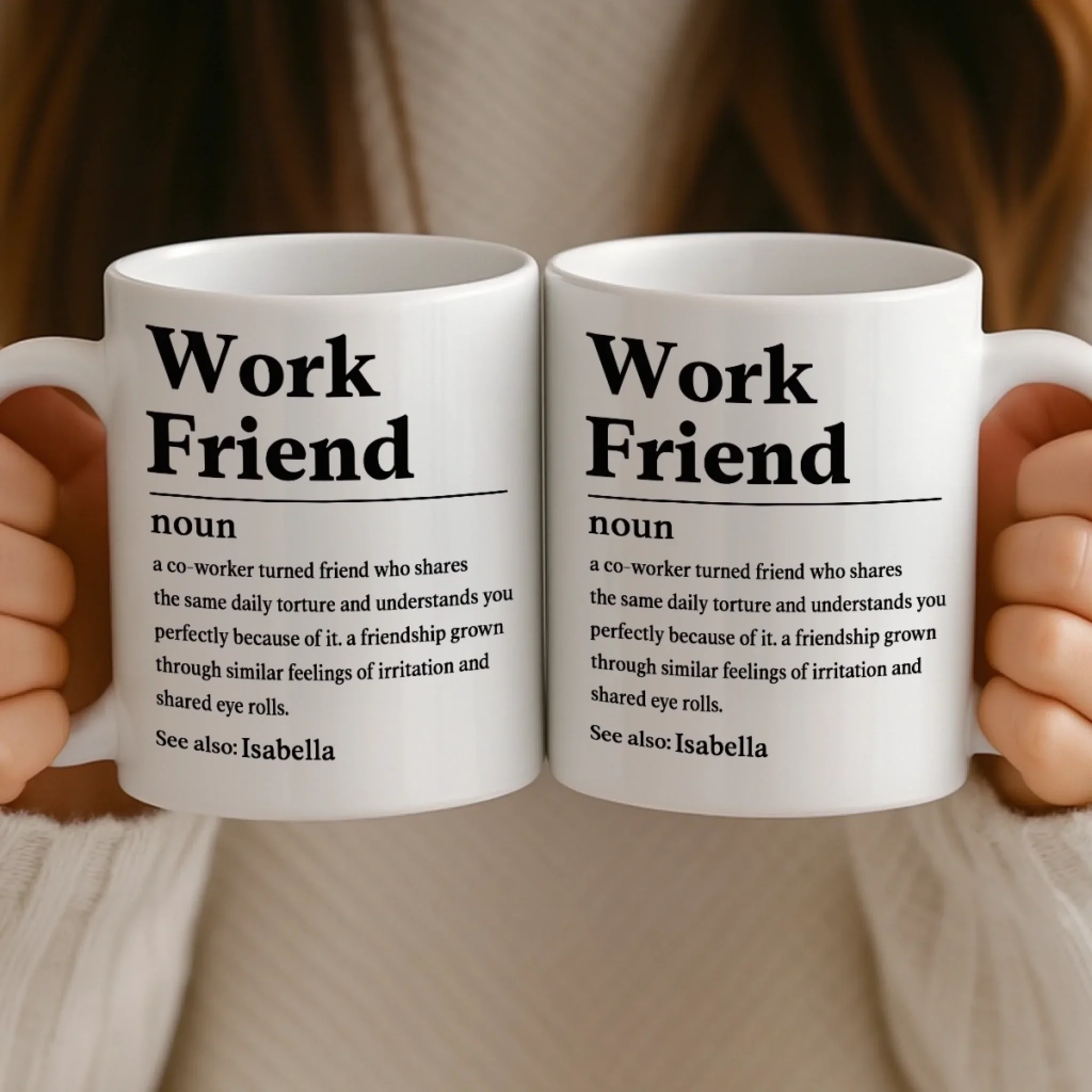 Custom Mug - Personalized Birthday Gifts For Coworker, Work Bestie - Work Friend - Image 4