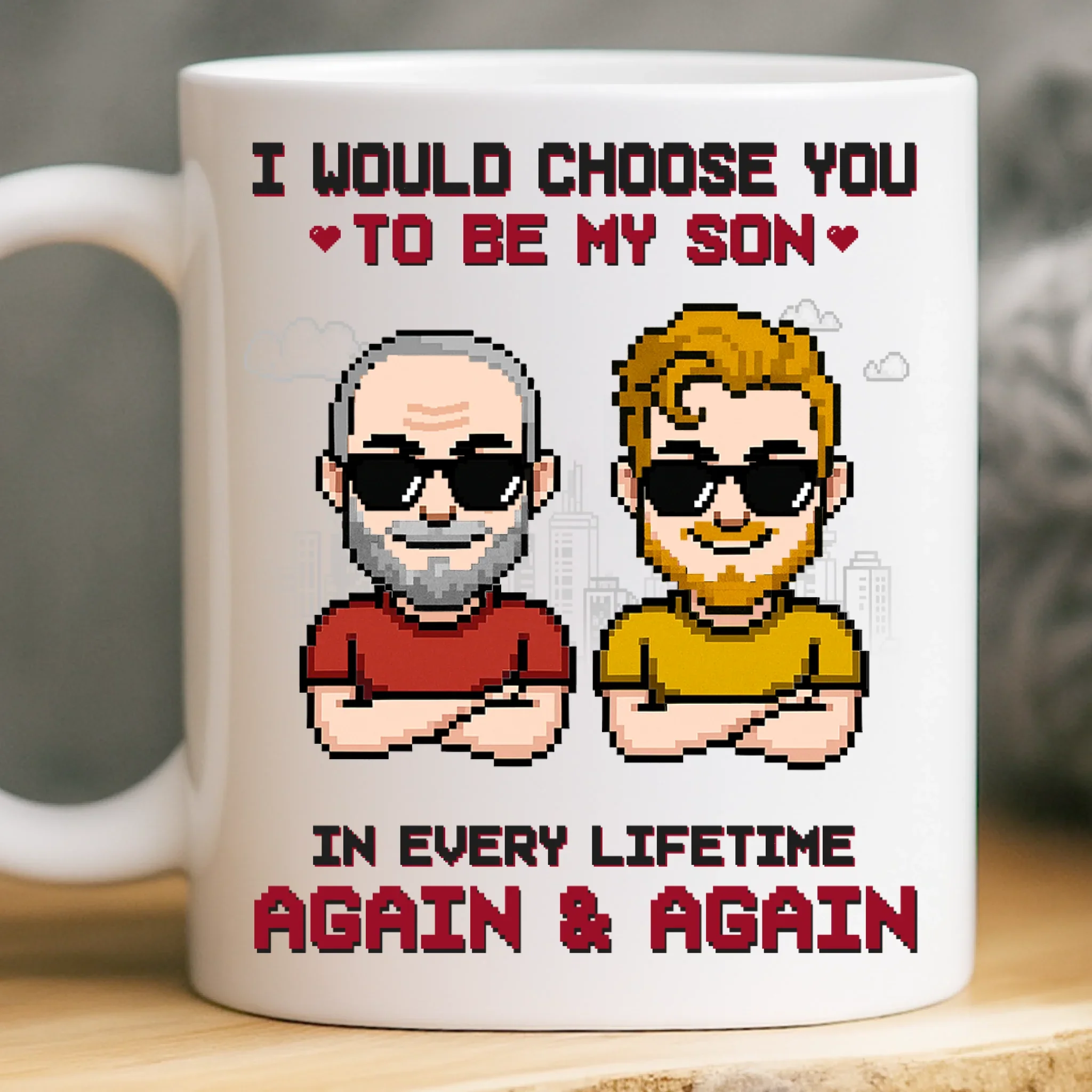 Custom Mug - Personalized Birthday Gifts For Dad, Son - Always My Son, Always Chosen - Image 2
