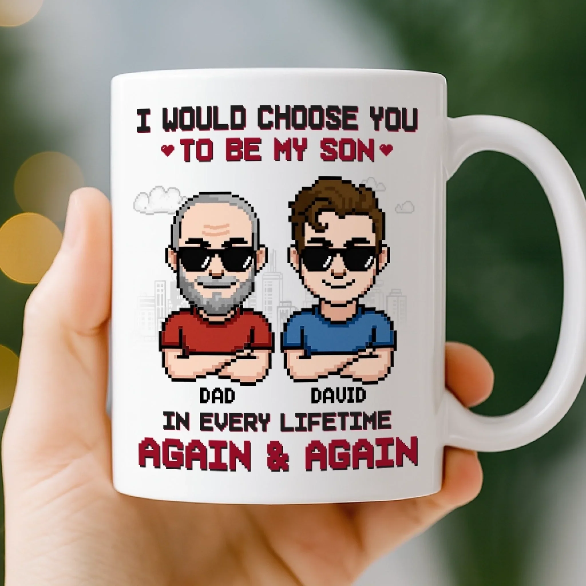 Custom Mug - Personalized Birthday Gifts For Dad, Son - Always My Son, Always Chosen - Image 3