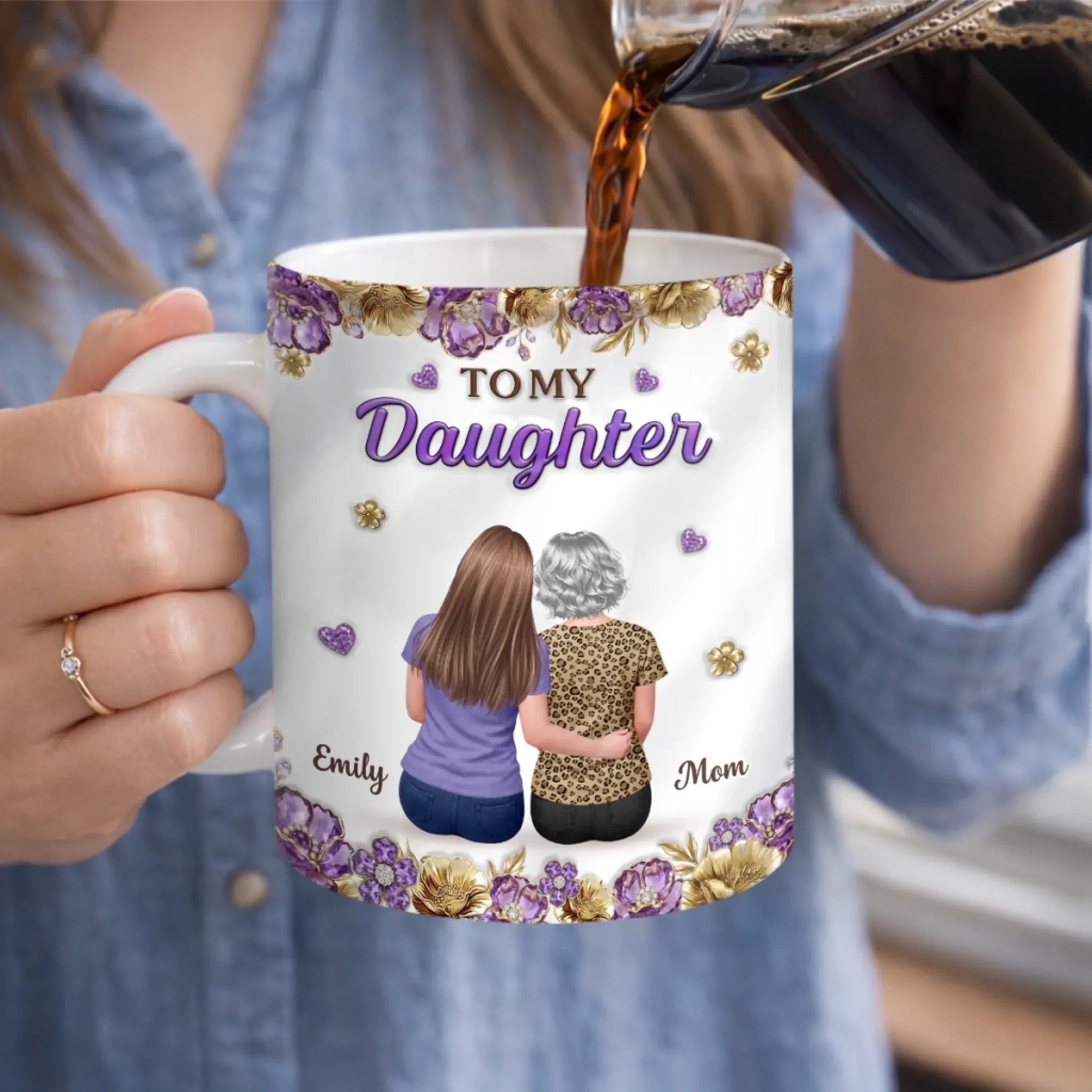 Custom Mug - Personalized Birthday Gifts For Daughter - The Bond We Share Never Fades - Image 2