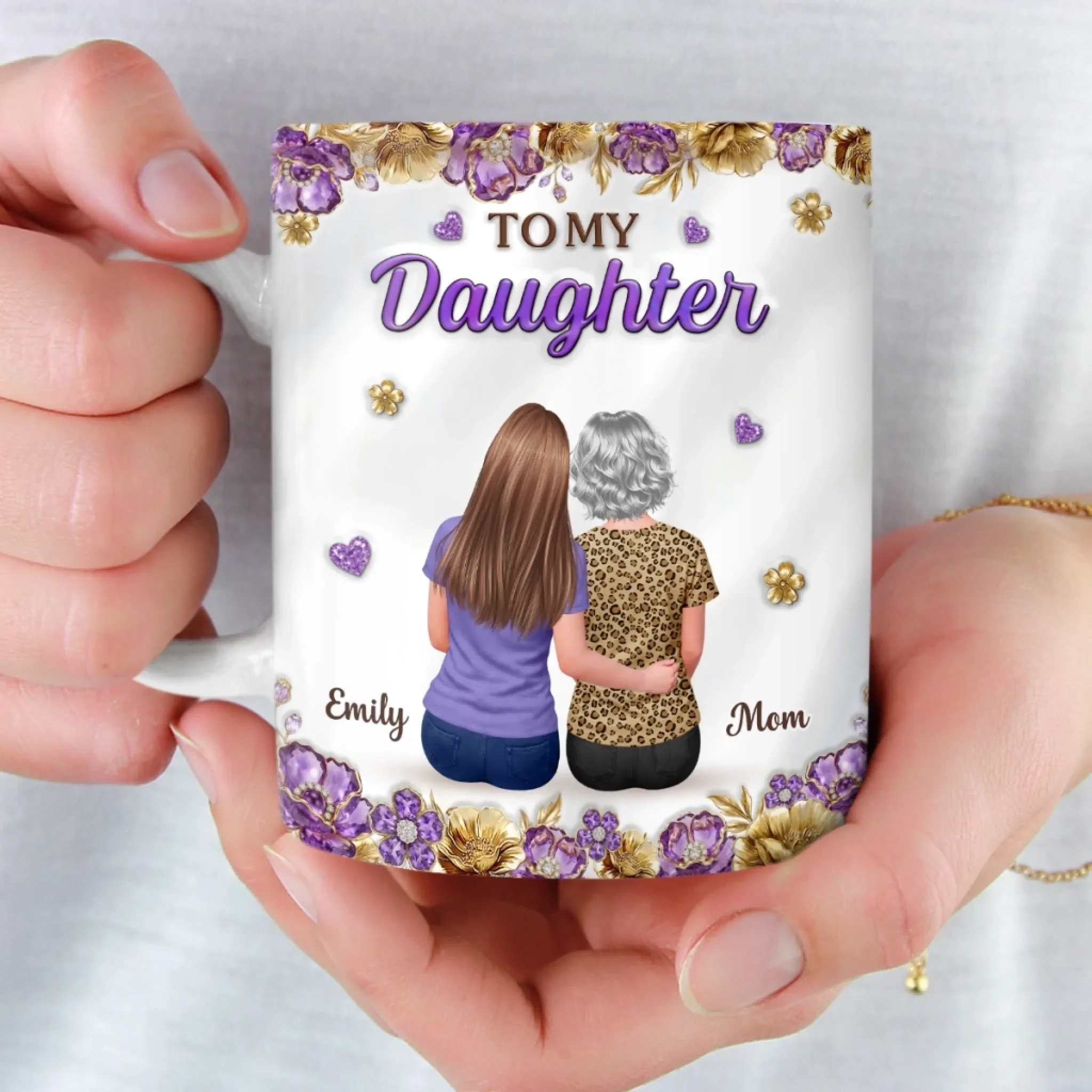 Custom Mug - Personalized Birthday Gifts For Daughter - The Bond We Share Never Fades - Image 4