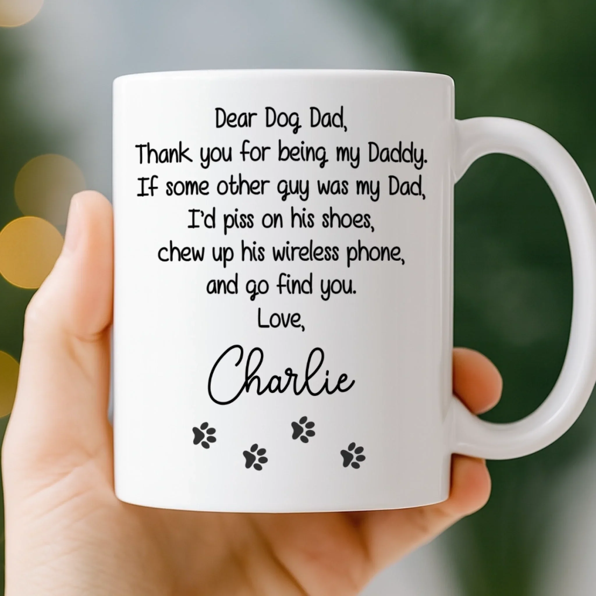 Custom Mug - Personalized Birthday Gifts For Dog Lovers, Dog Dad And Mom - A Little Humor, A Lot Of Love - Image 3