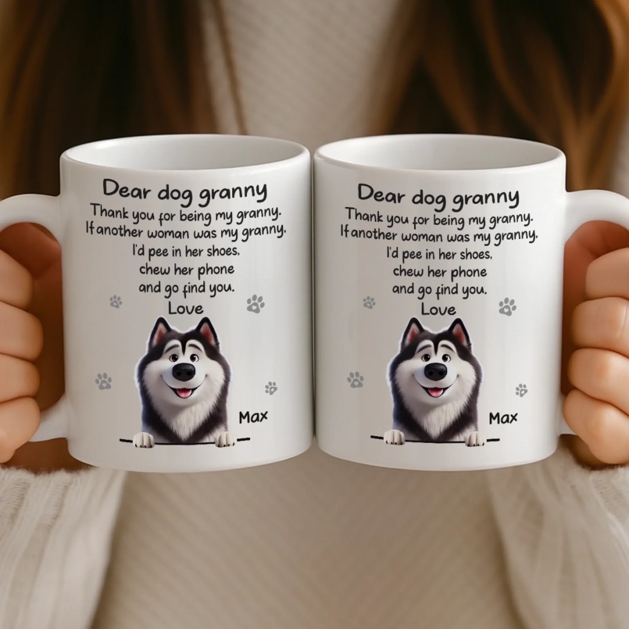 Custom Mug - Personalized Birthday Gifts For Dog Lovers, Dog Dad And Mom - Blessed With The Best Dog - Image 4