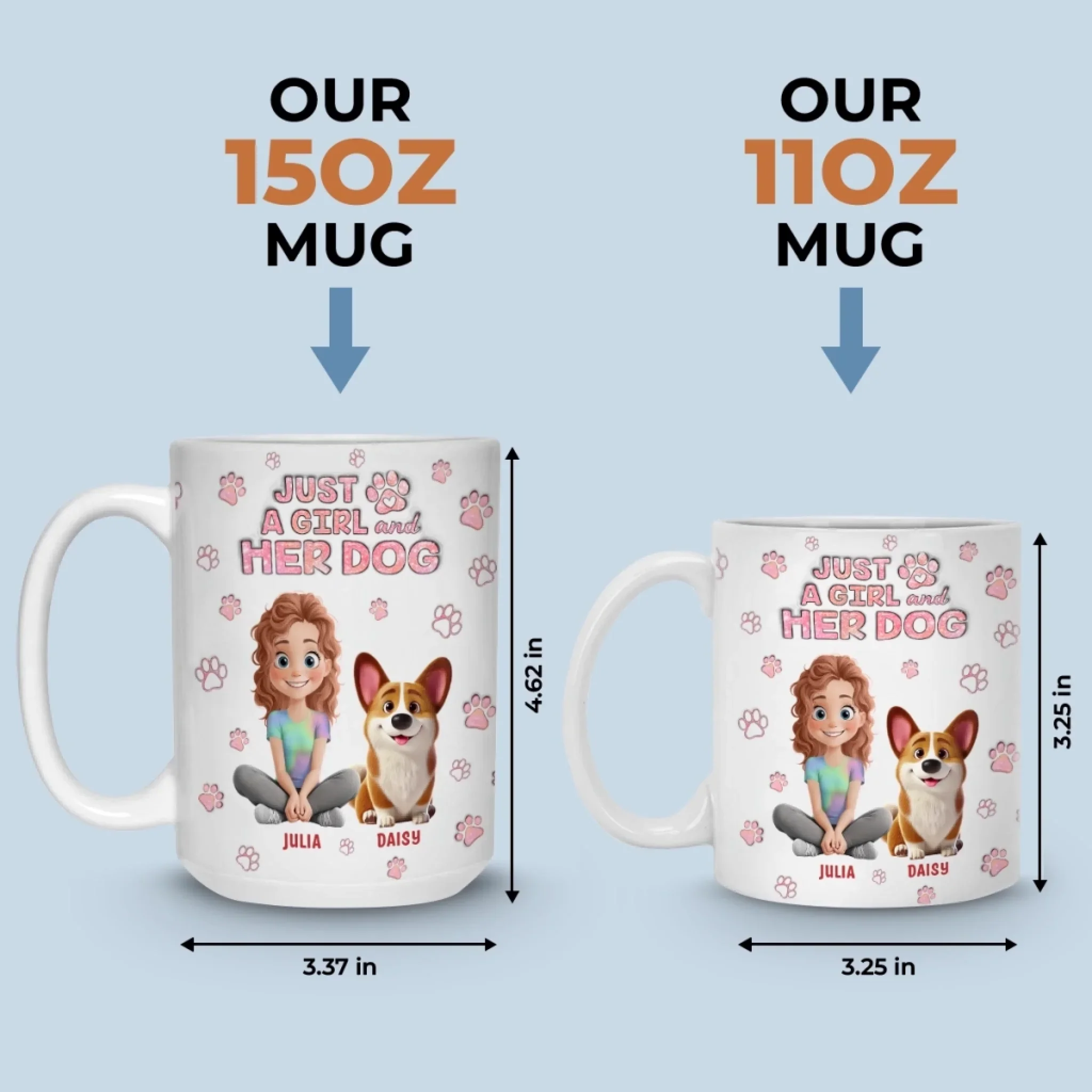 Custom Mug - Personalized Birthday Gifts For Dog Lovers, Dog Dad And Mom - Dog Love Hits Different - Image 7