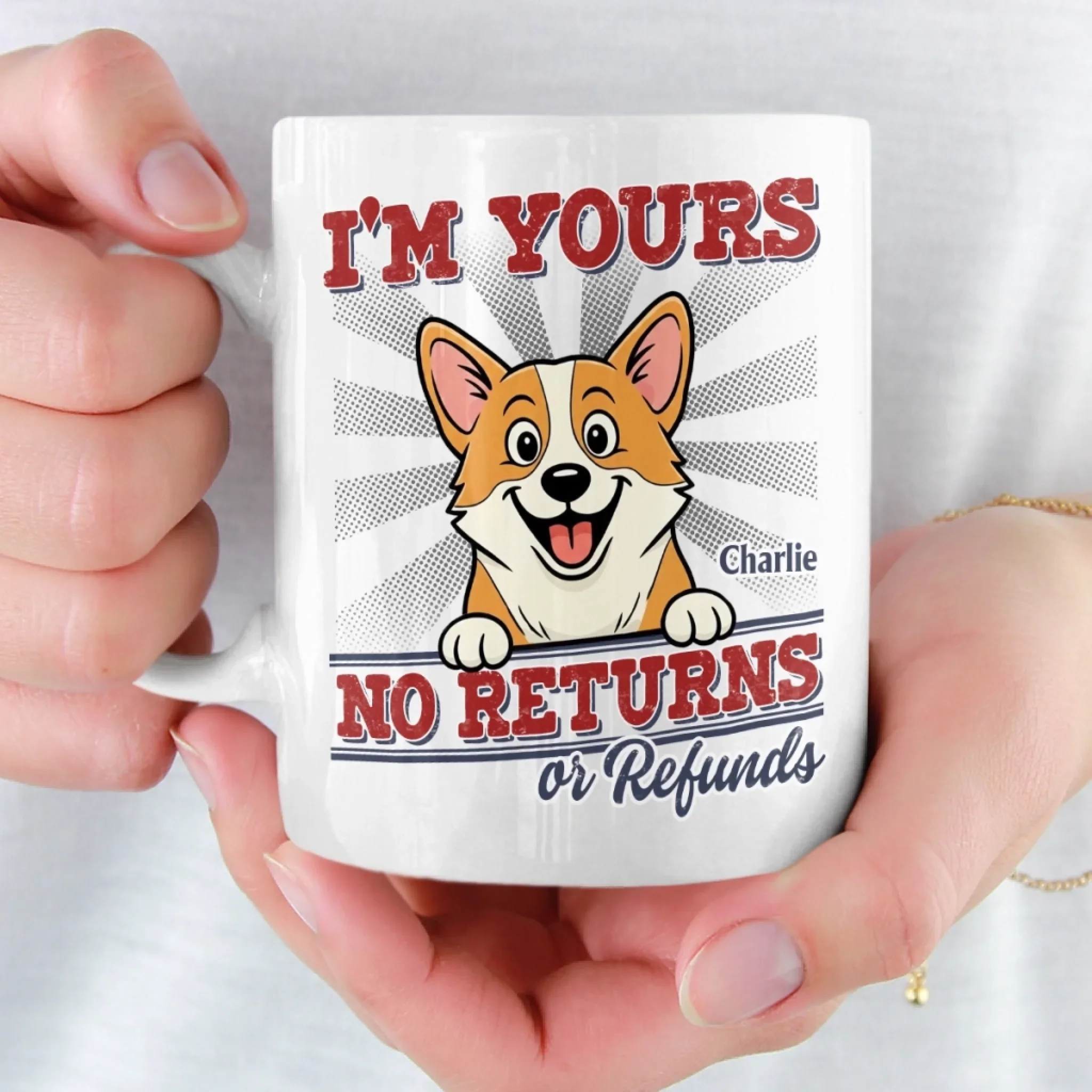 Custom Mug - Personalized Birthday Gifts For Dog Lovers, Dog Dad And Mom - Forever Your Problem - Image 5