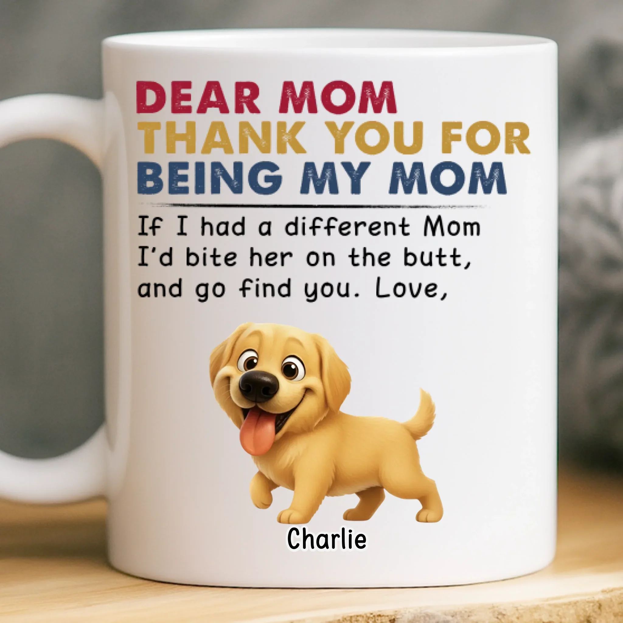 Custom Mug - Personalized Birthday Gifts For Dog Lovers, Dog Dad And Mom - Fur Real, You’re The Best - Image 2