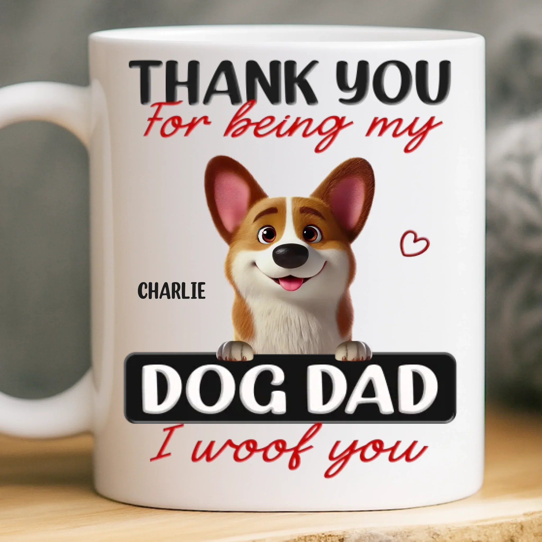 Custom Mug - Personalized Birthday Gifts For Dog Lovers, Dog Dad And Mom - Happy Pup, Happy Life - Image 2