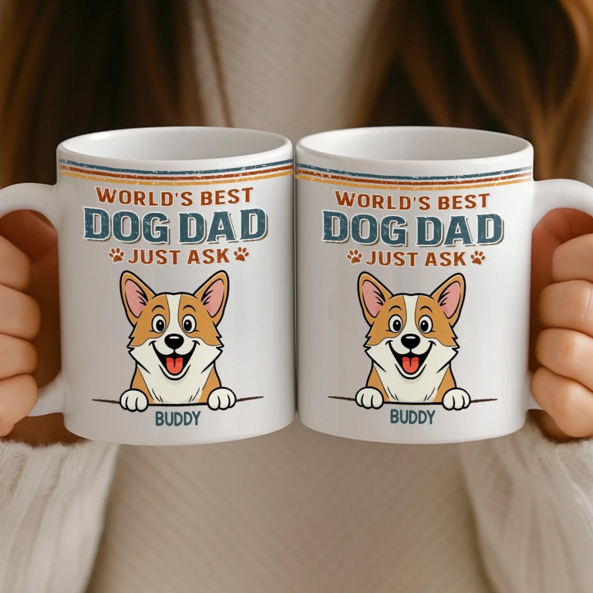 Custom Mug - Personalized Birthday Gifts For Dog Lovers, Dog Dad And Mom - Life Feels Better With Pets - Image 4