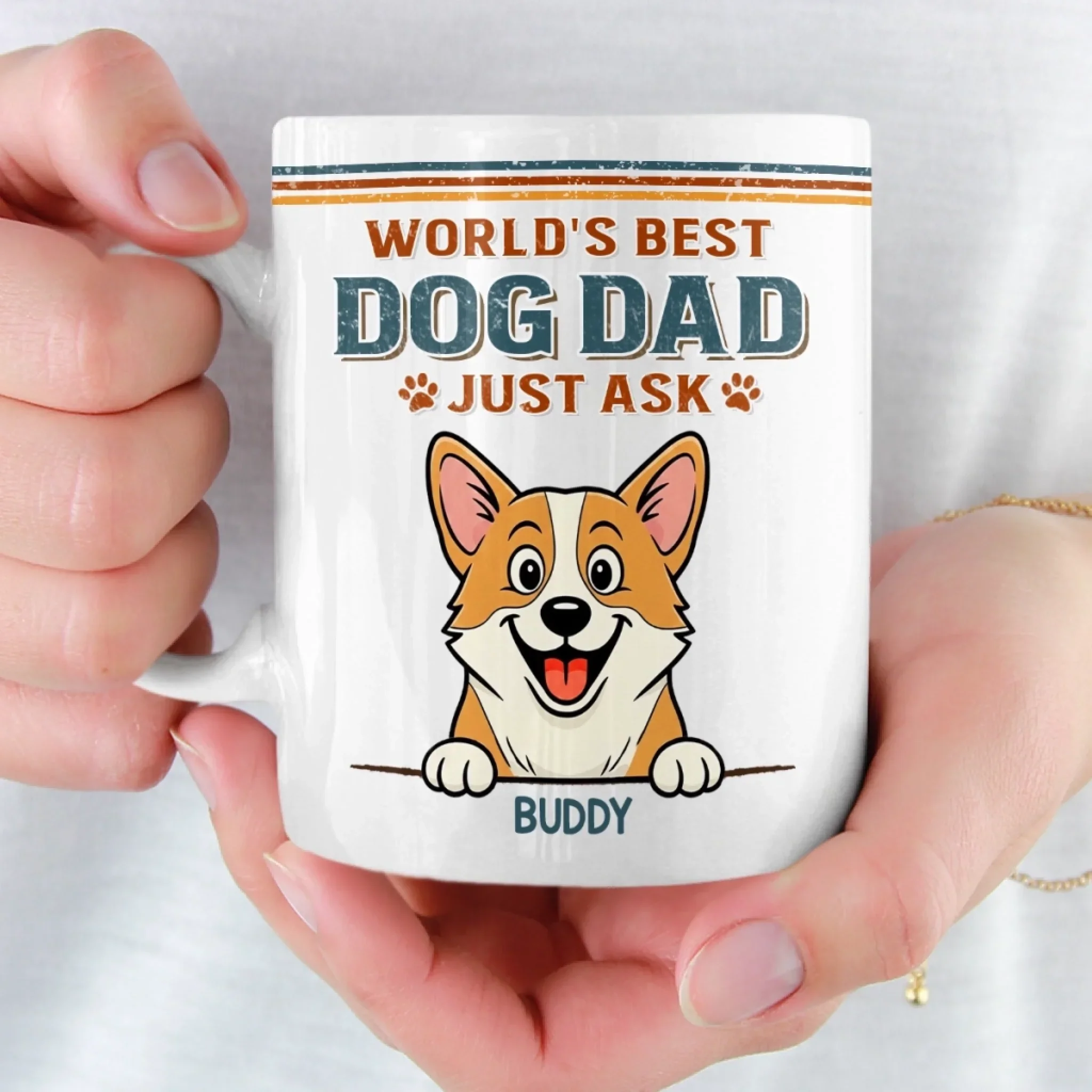 Custom Mug - Personalized Birthday Gifts For Dog Lovers, Dog Dad And Mom - Life Feels Better With Pets - Image 5